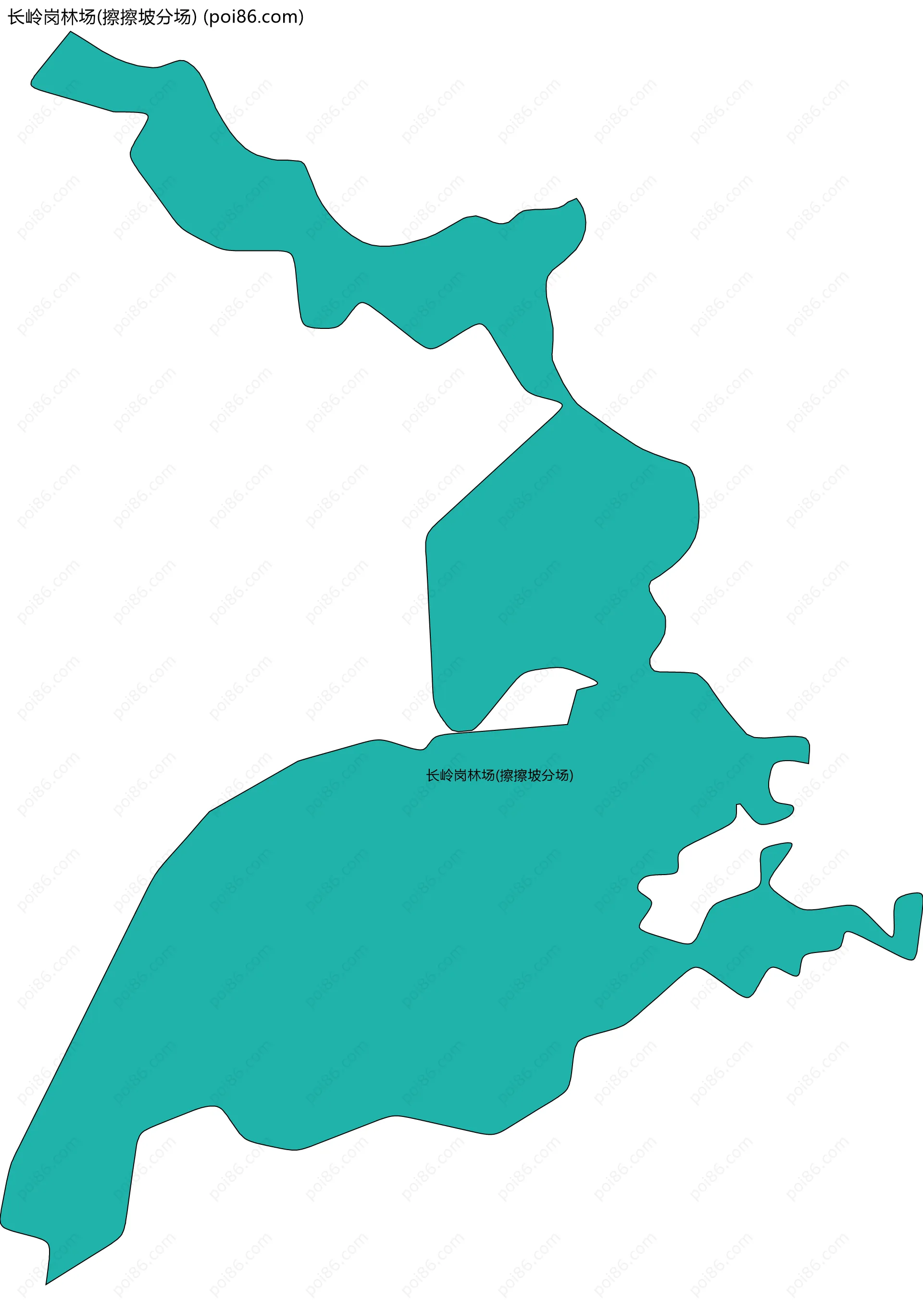 长岭岗林场(擦擦坡分场)边界地图