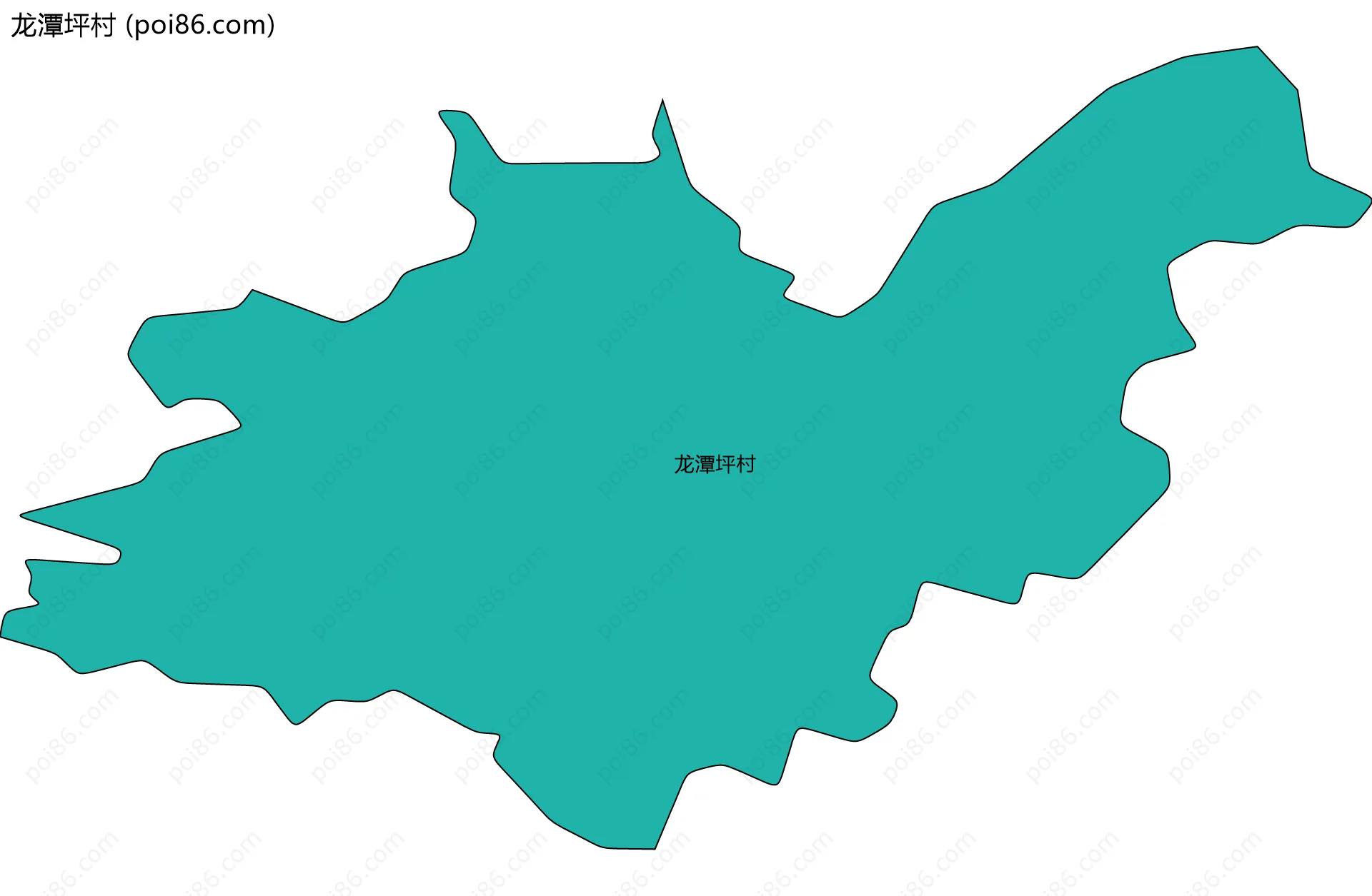龙潭坪村边界地图