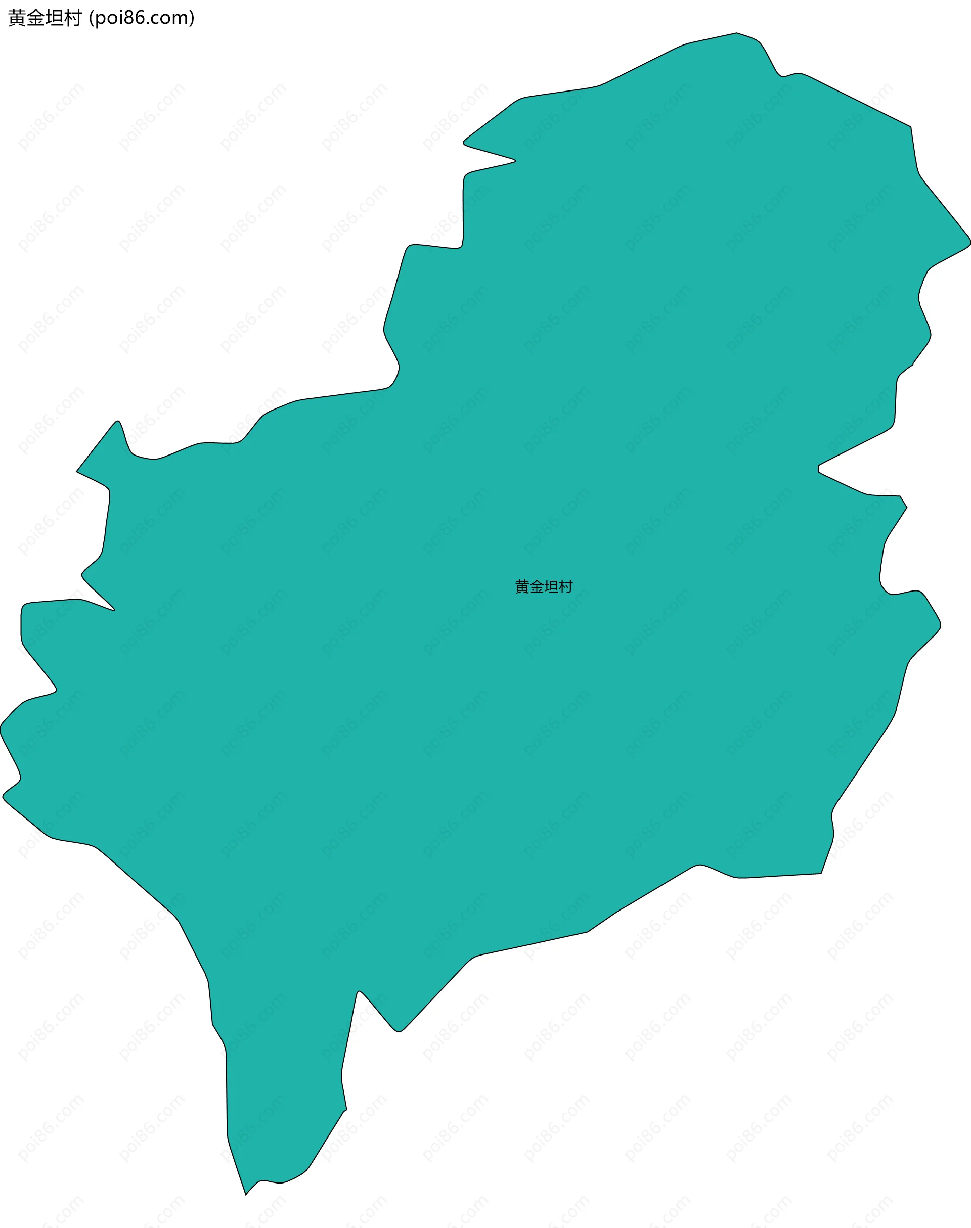 黄金坦村边界地图