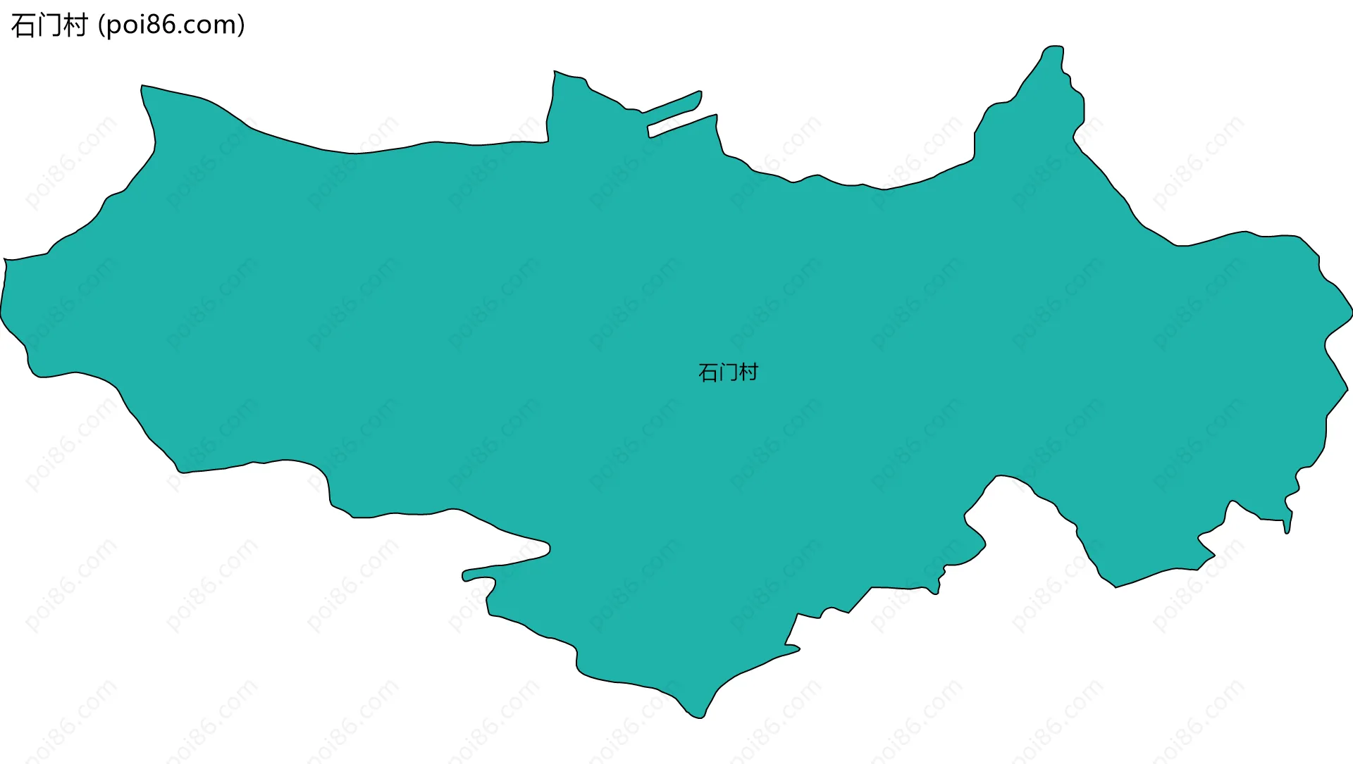 石门村边界地图