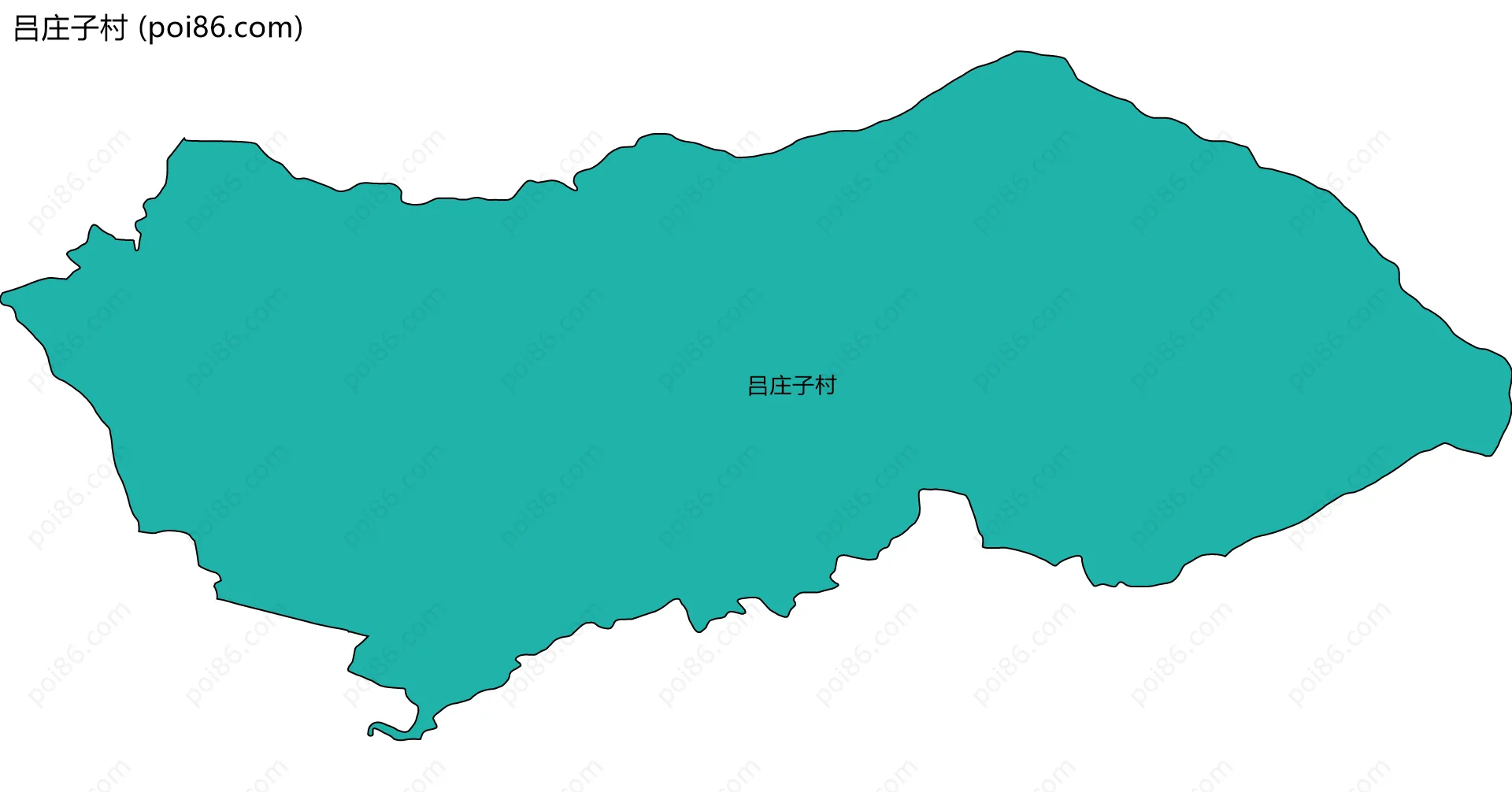 吕庄子村边界地图