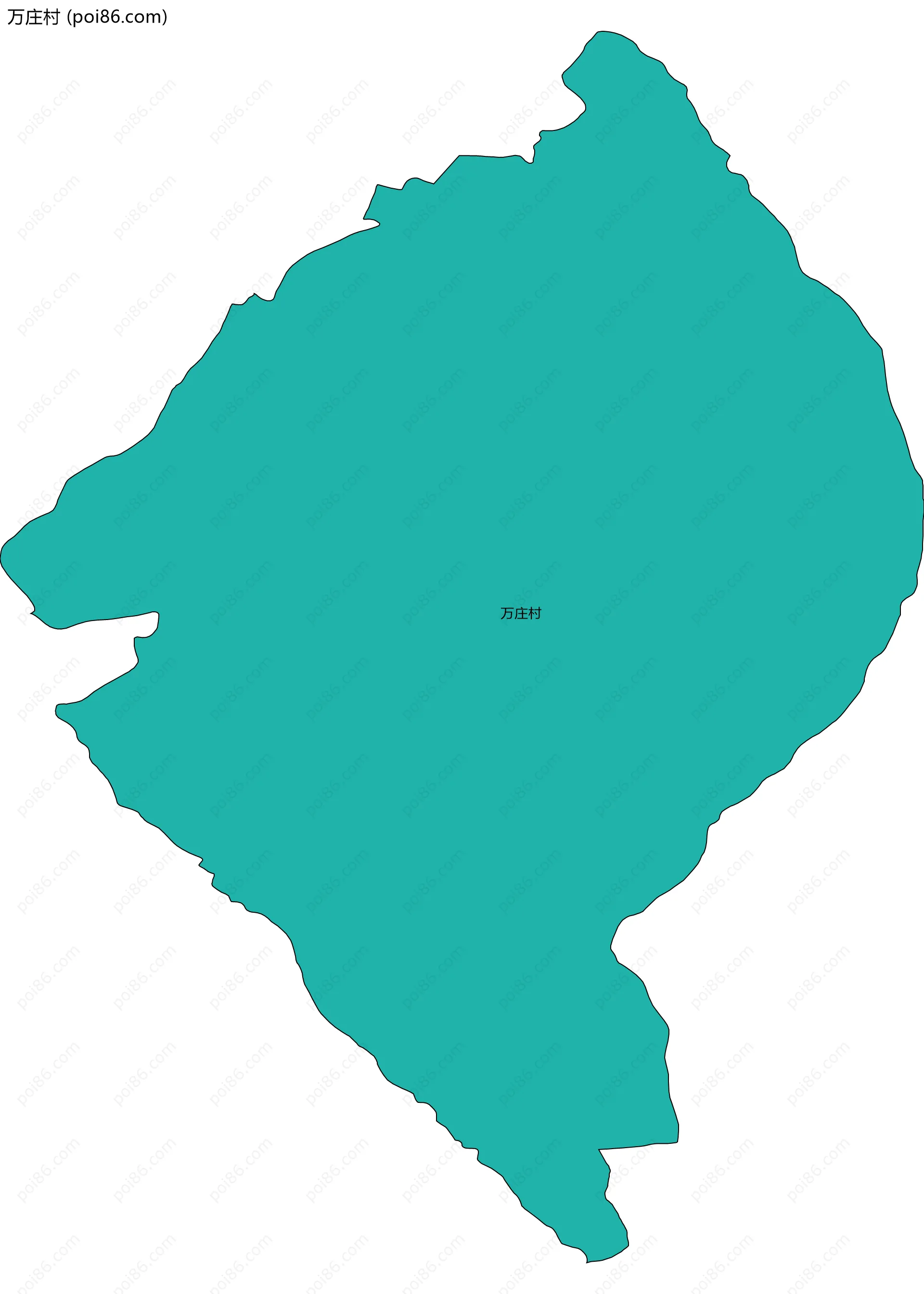 万庄村边界地图