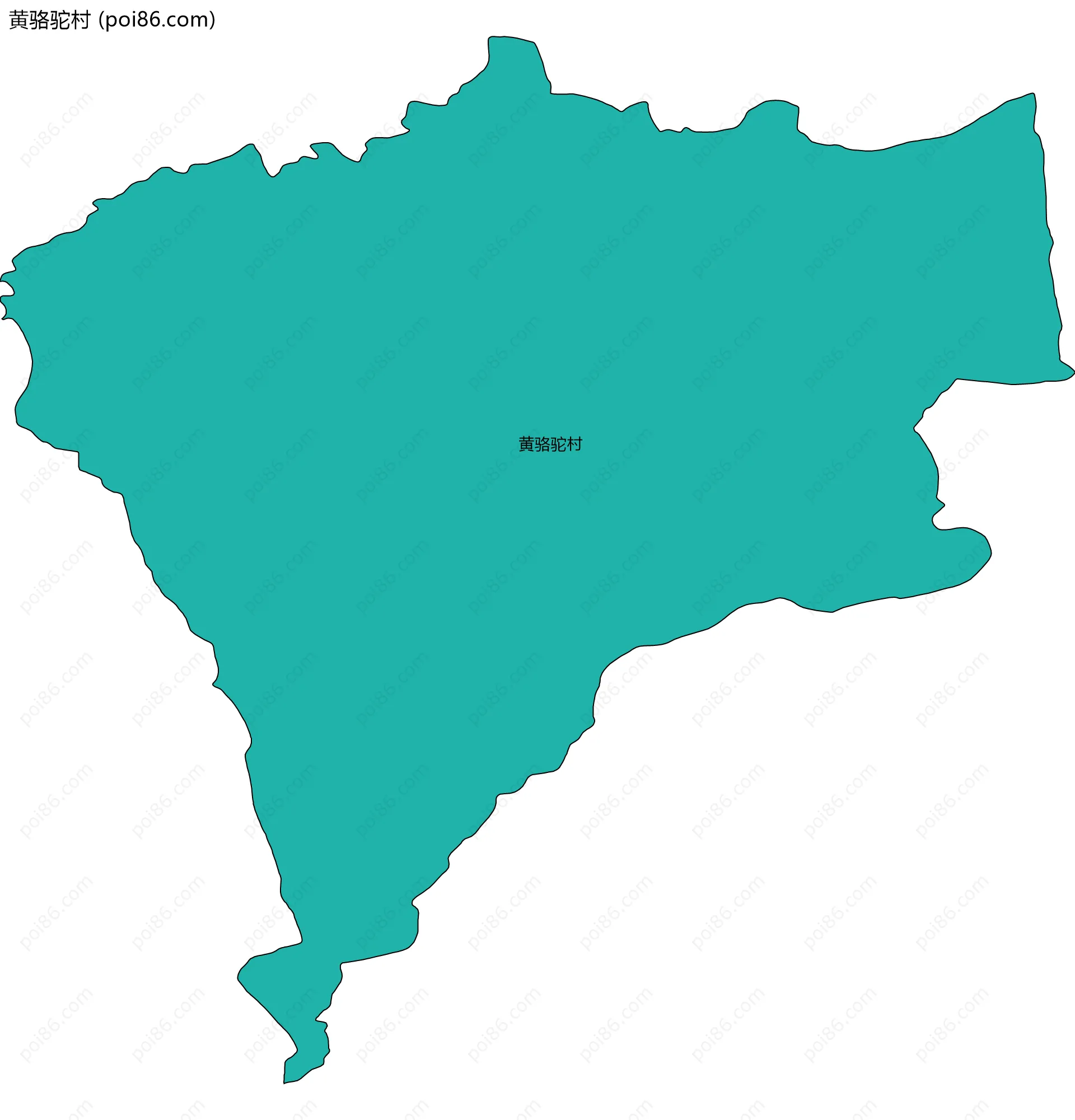 黄骆驼村边界地图