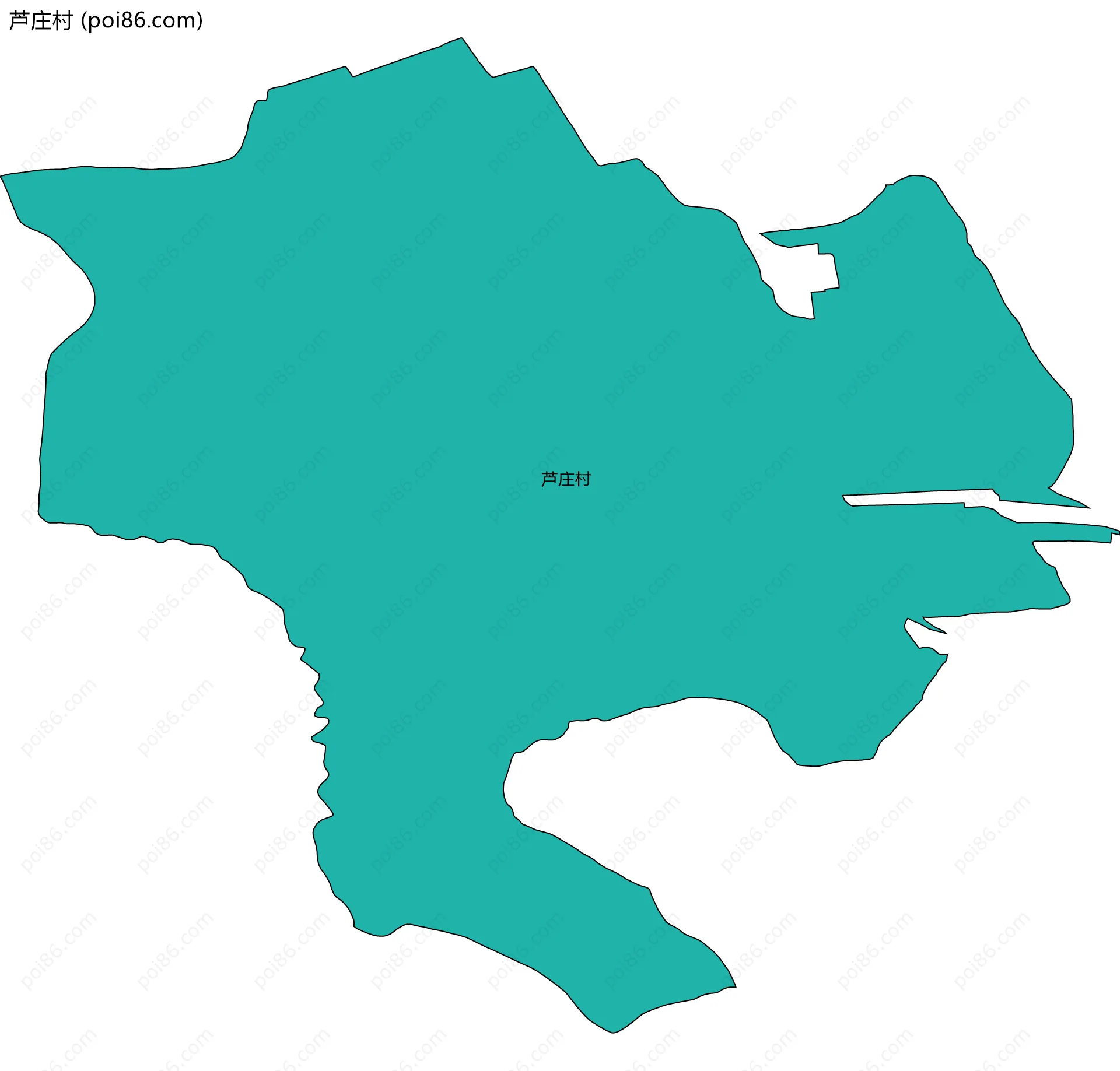 芦庄村边界地图