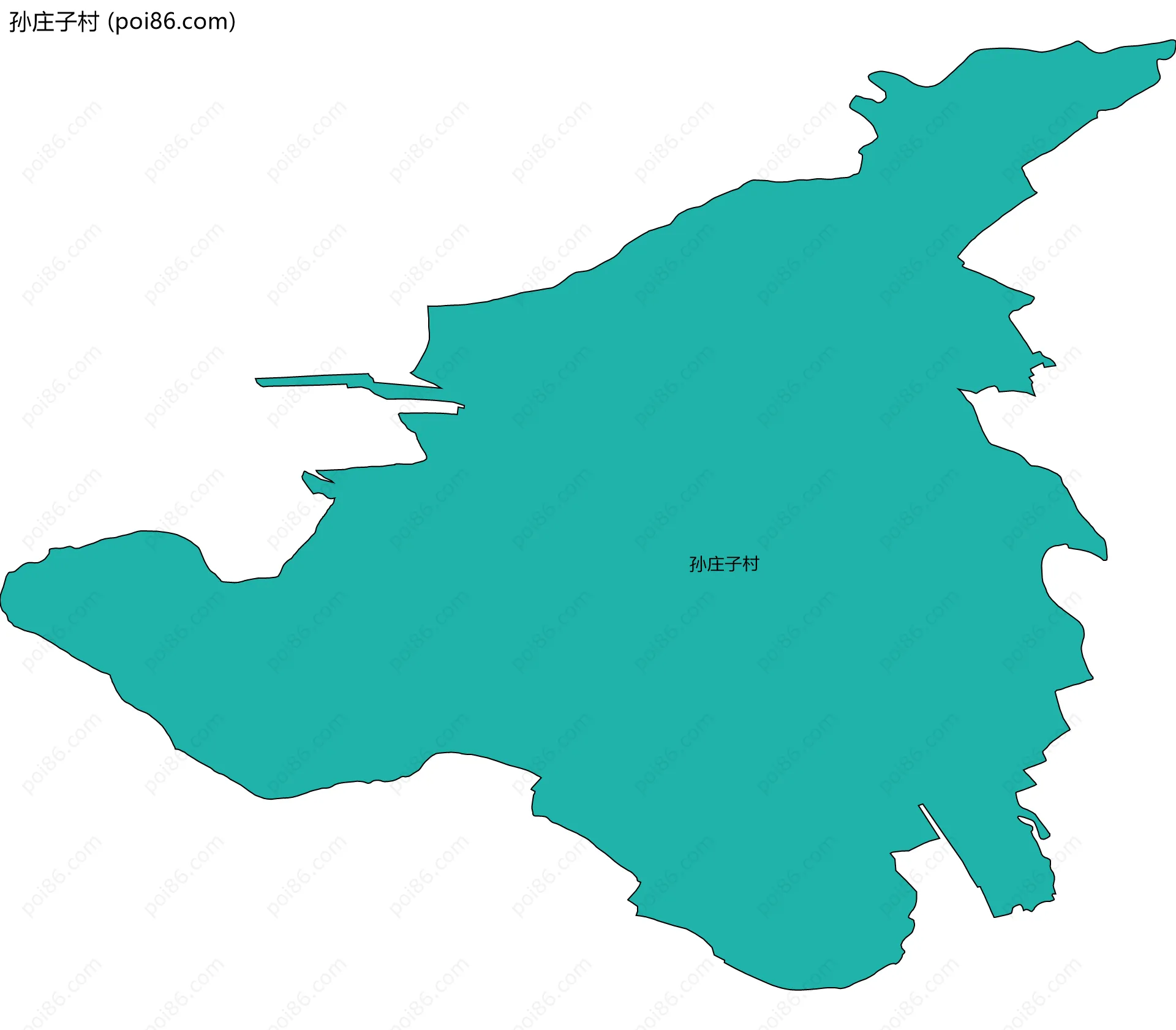 孙庄子村边界地图