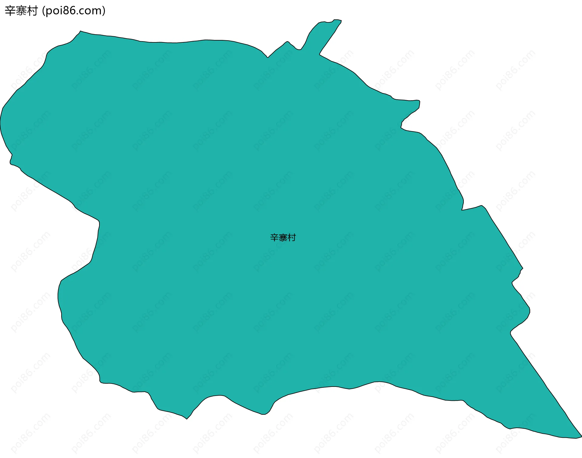 辛寨村边界地图