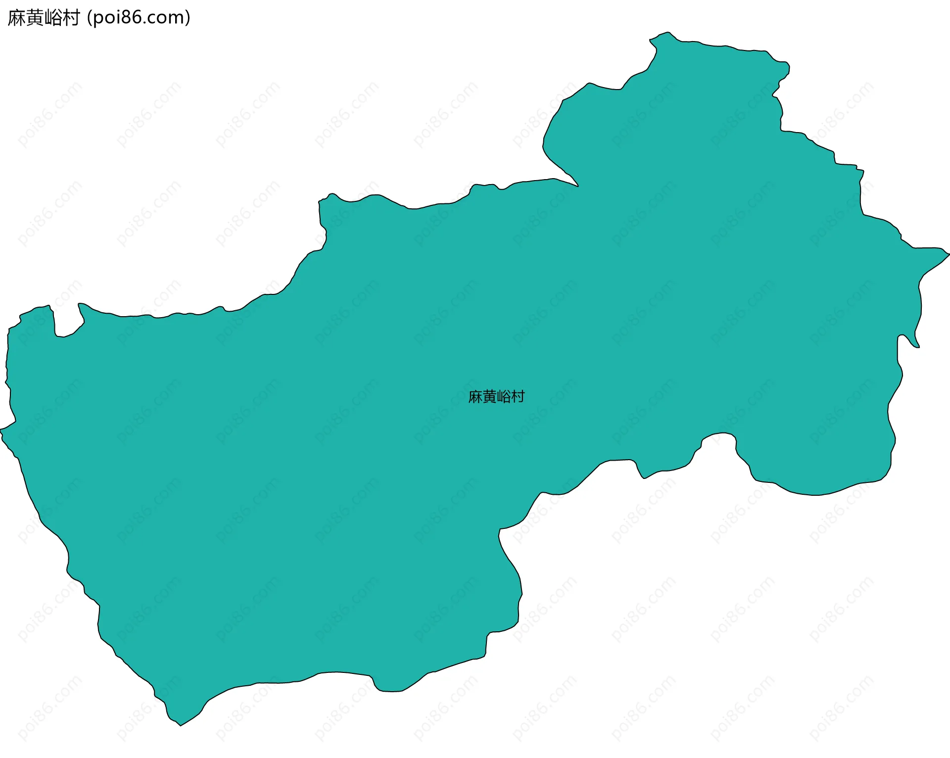 麻黄峪村边界地图