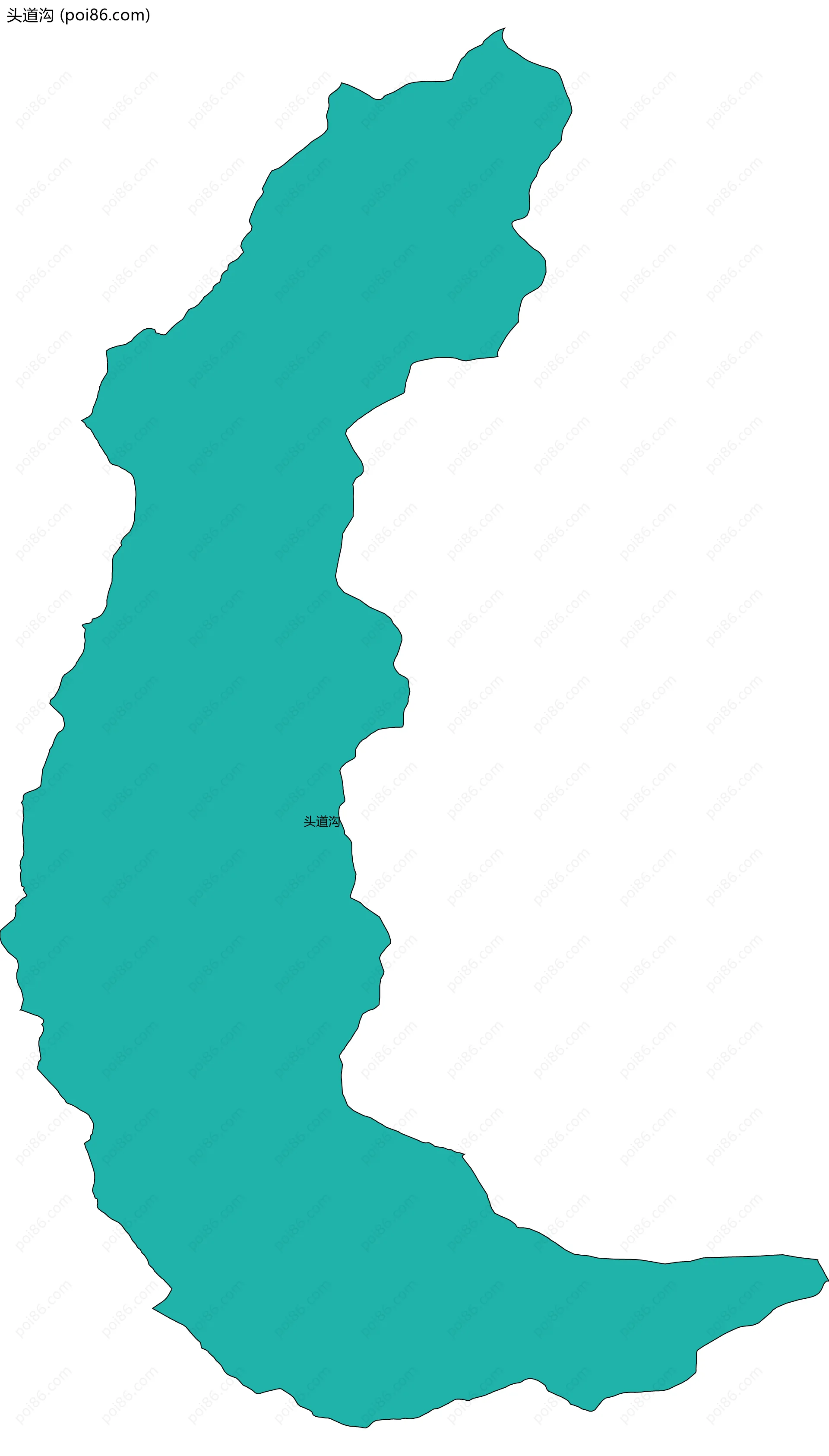 头道沟边界地图