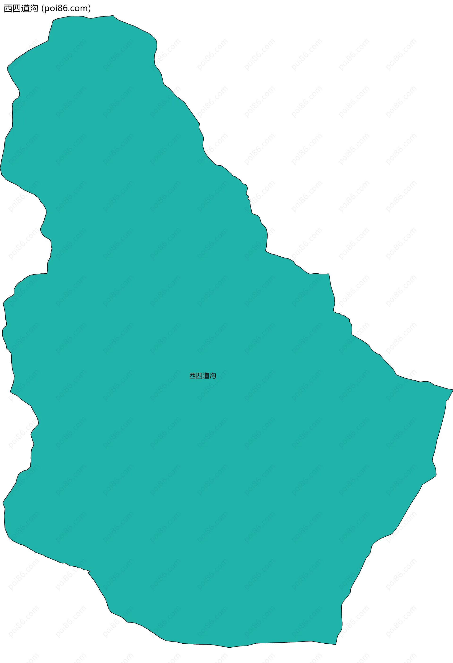 西四道沟边界地图