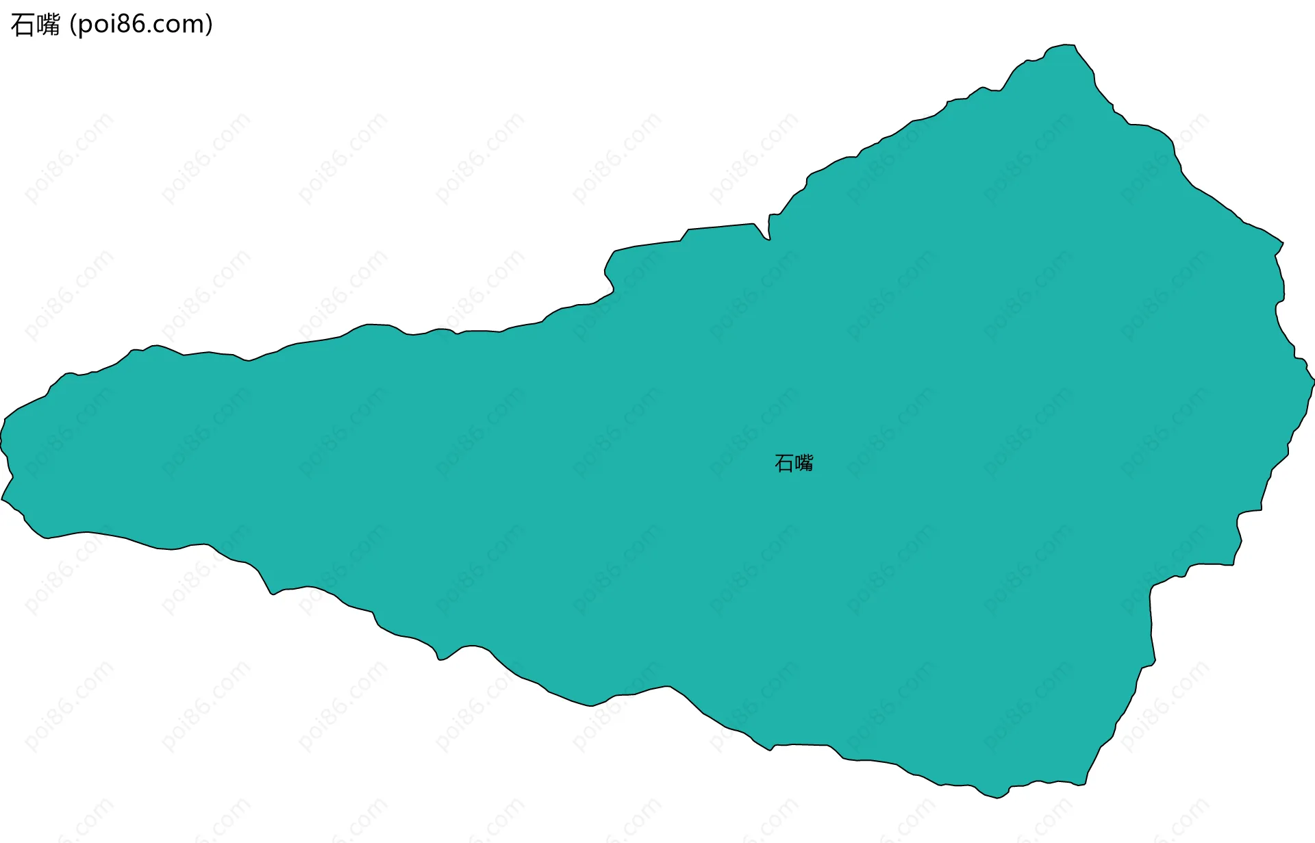 石嘴边界地图