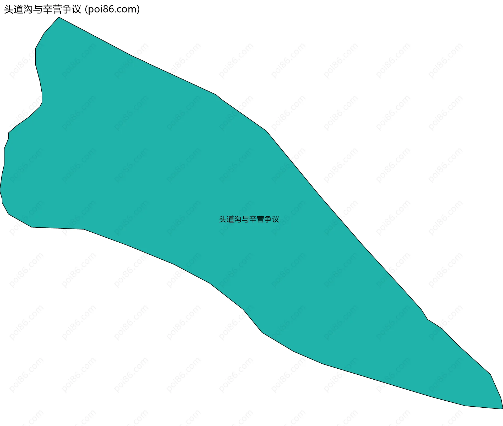 头道沟与辛营争议边界地图