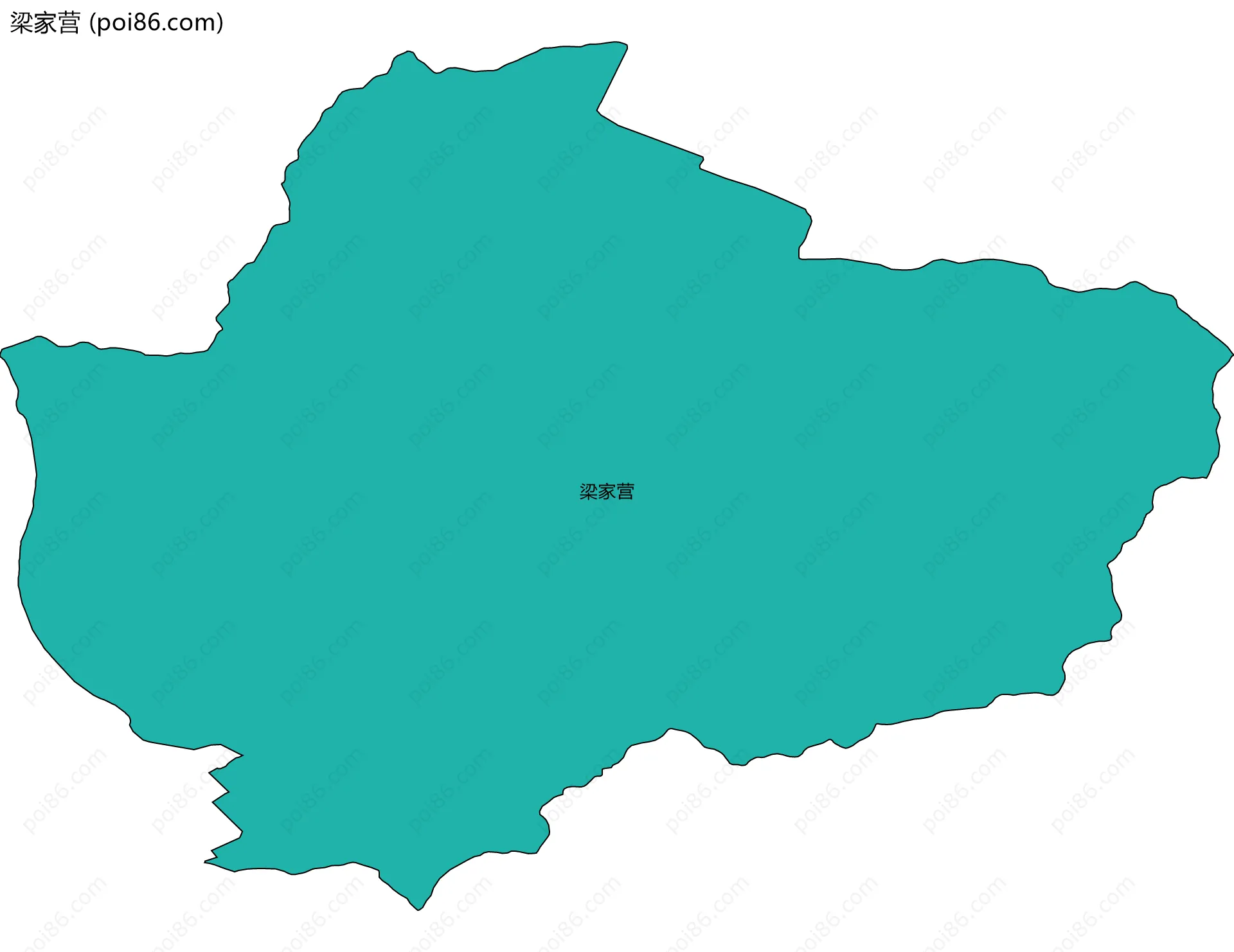 梁家营边界地图