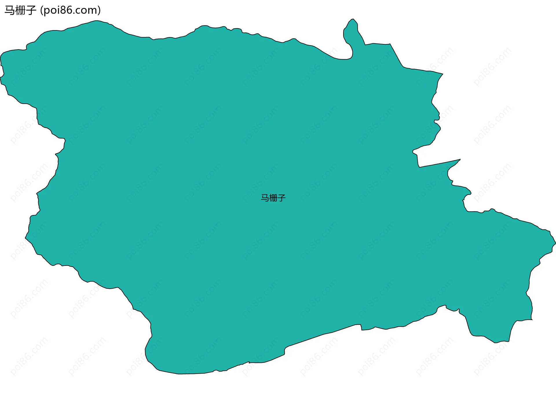 马栅子边界地图