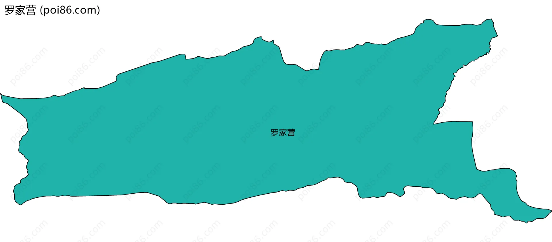 罗家营边界地图