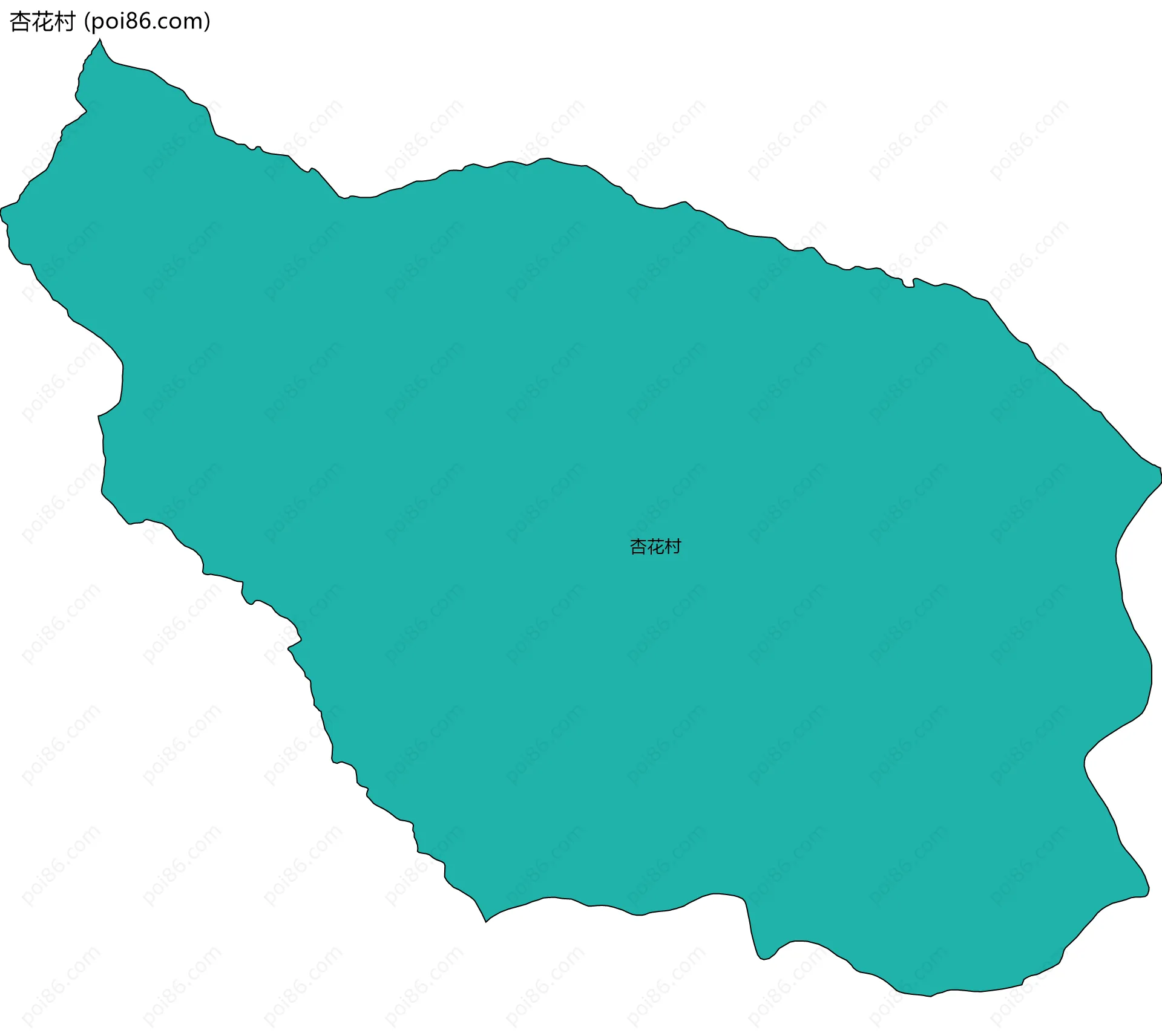 杏花村边界地图