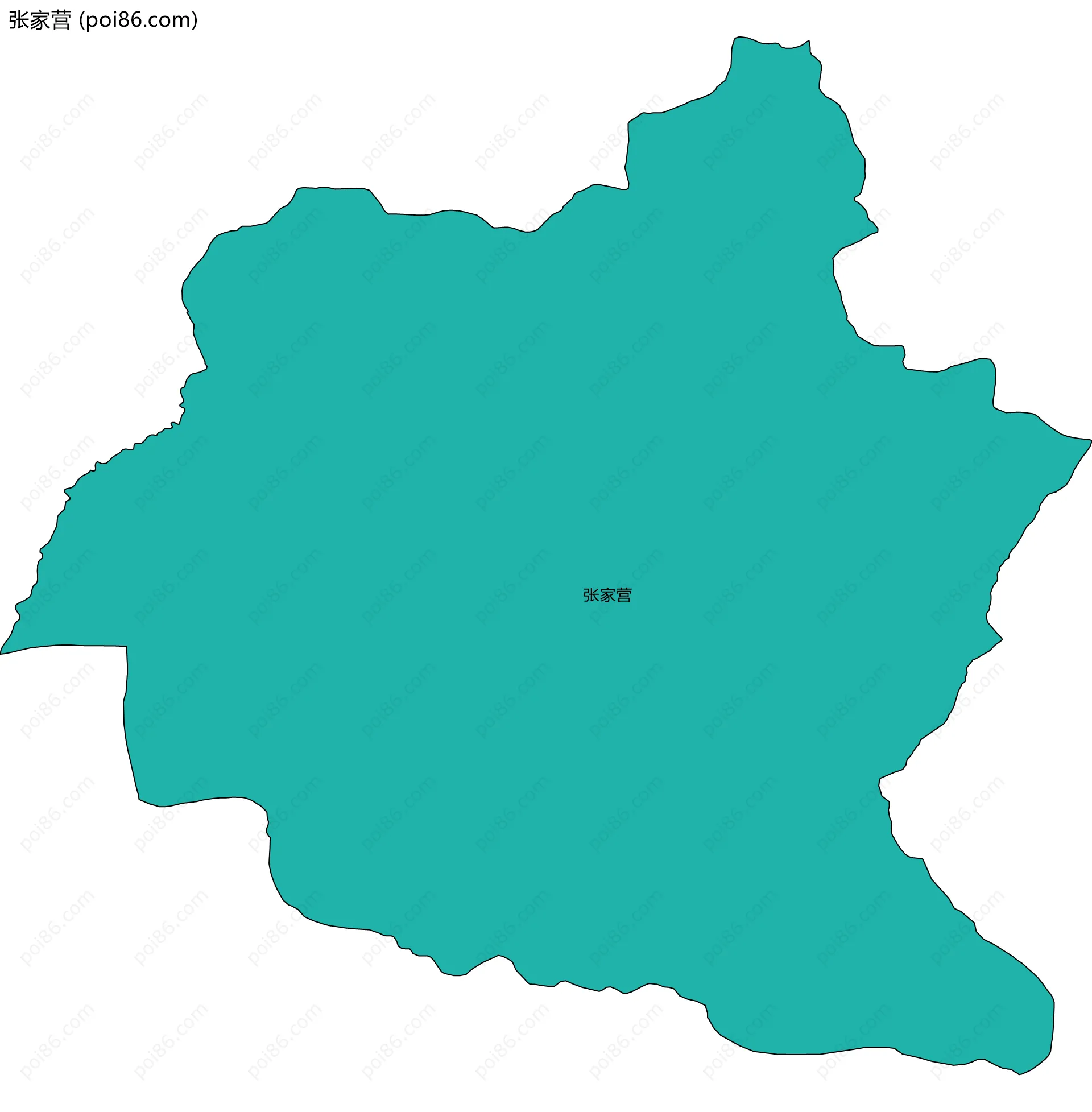 张家营边界地图