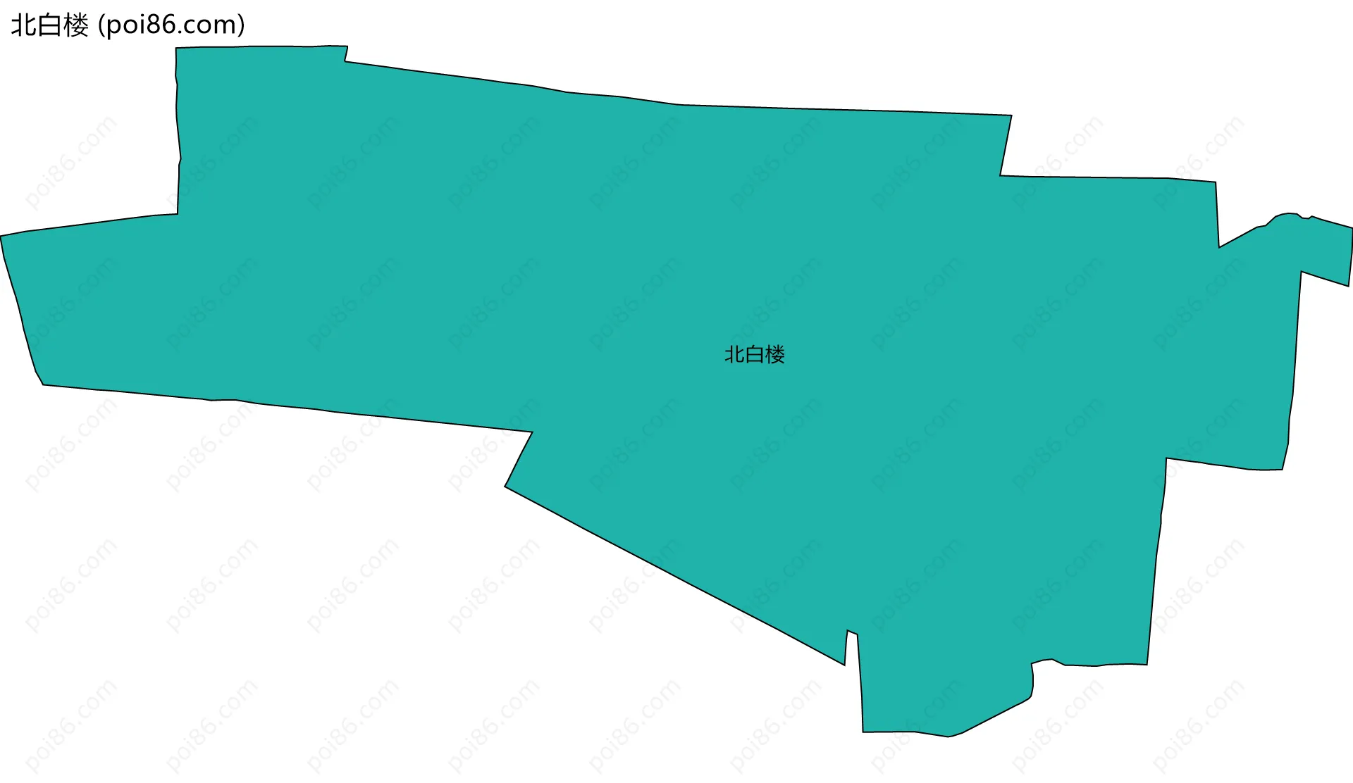 北白楼边界地图