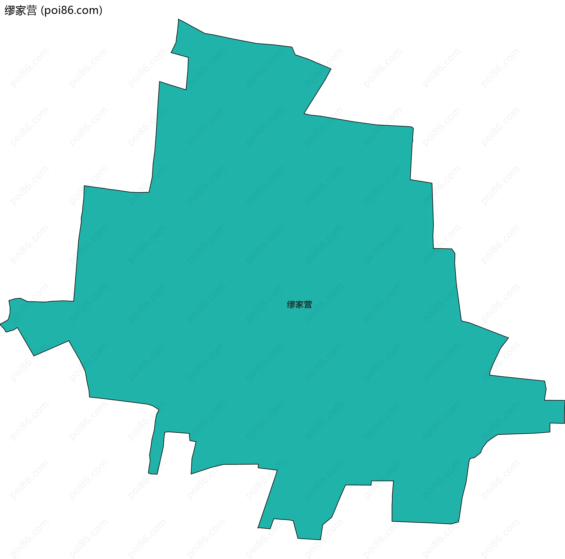 缪家营边界地图