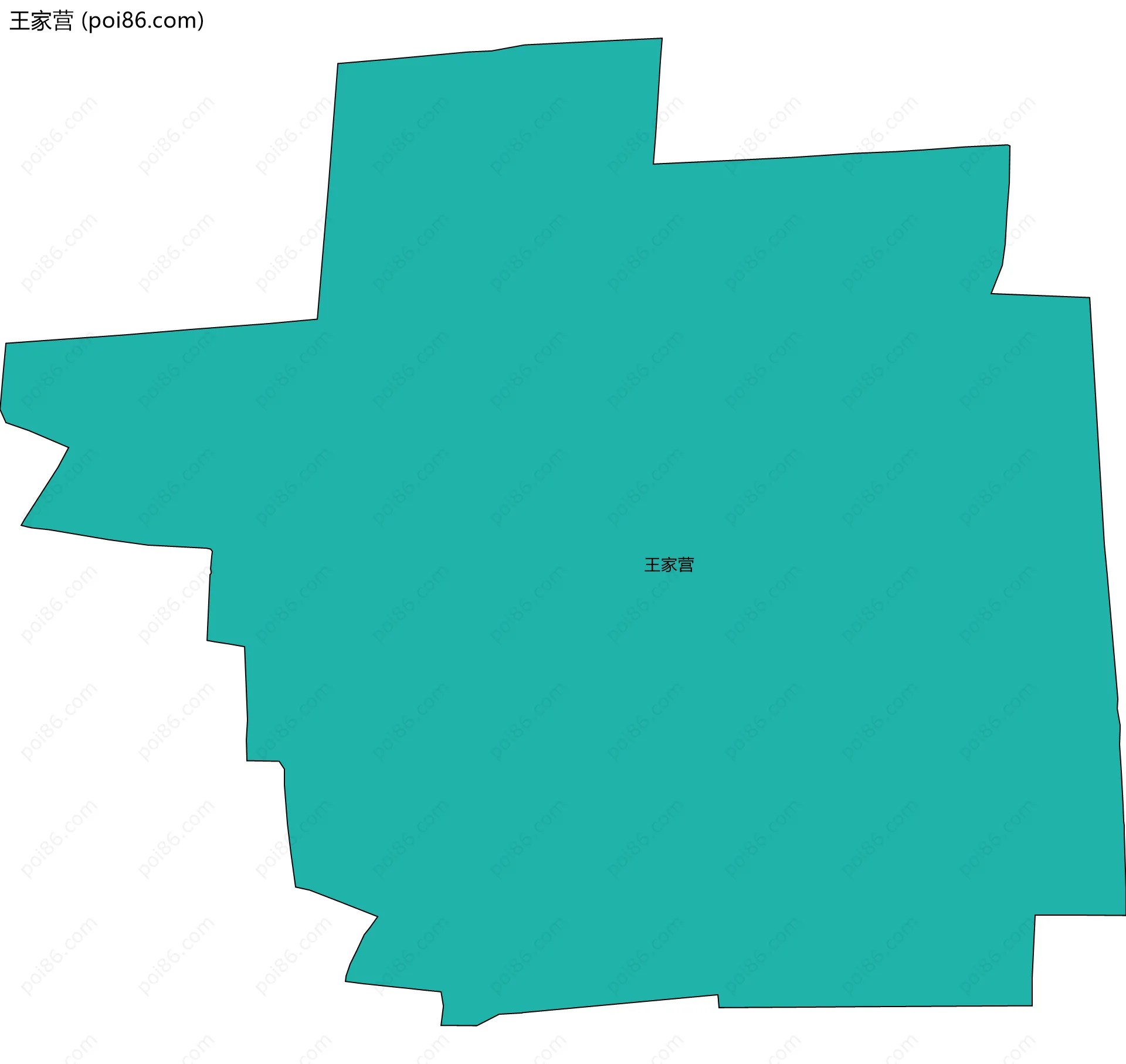 王家营边界地图