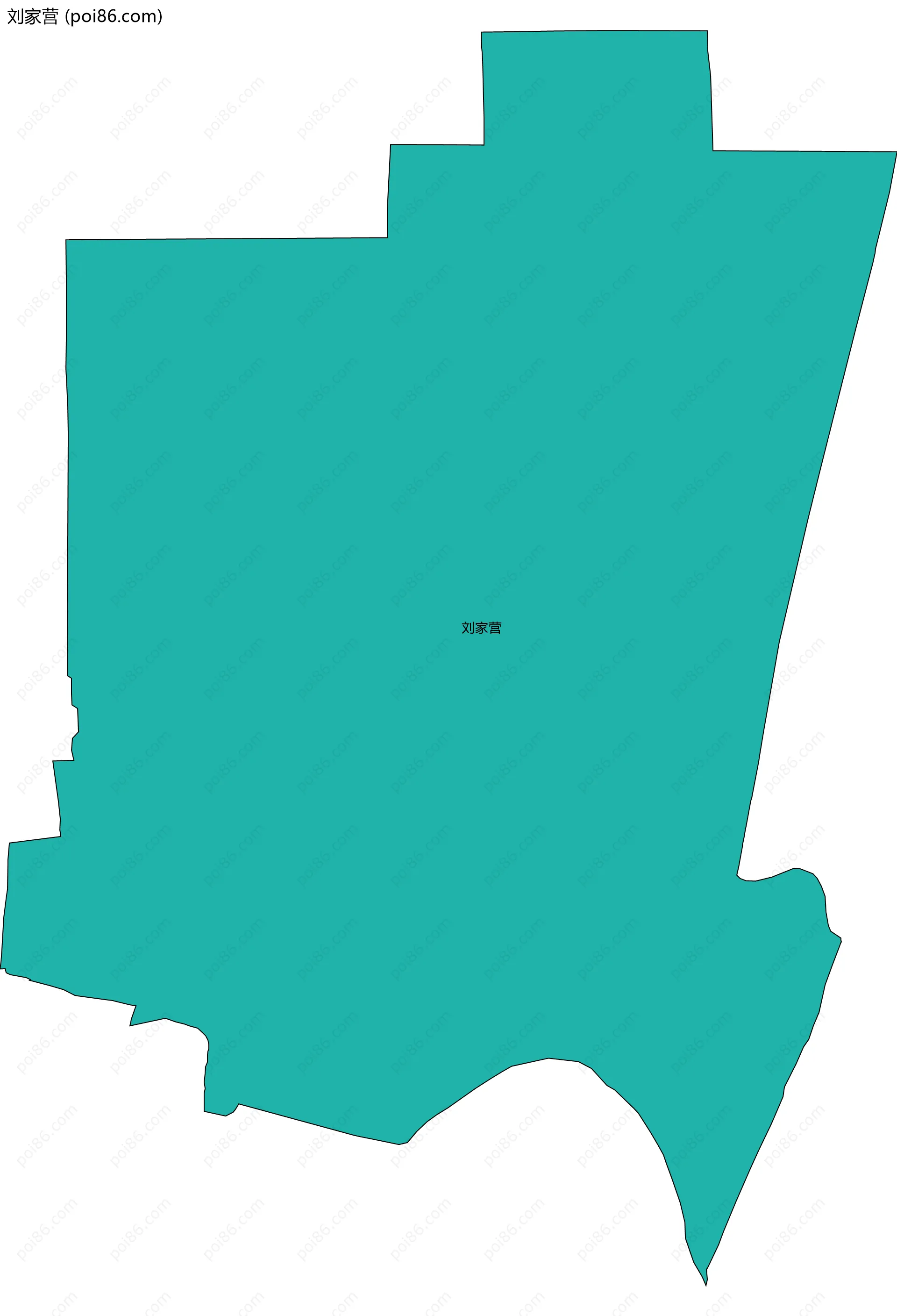 刘家营边界地图