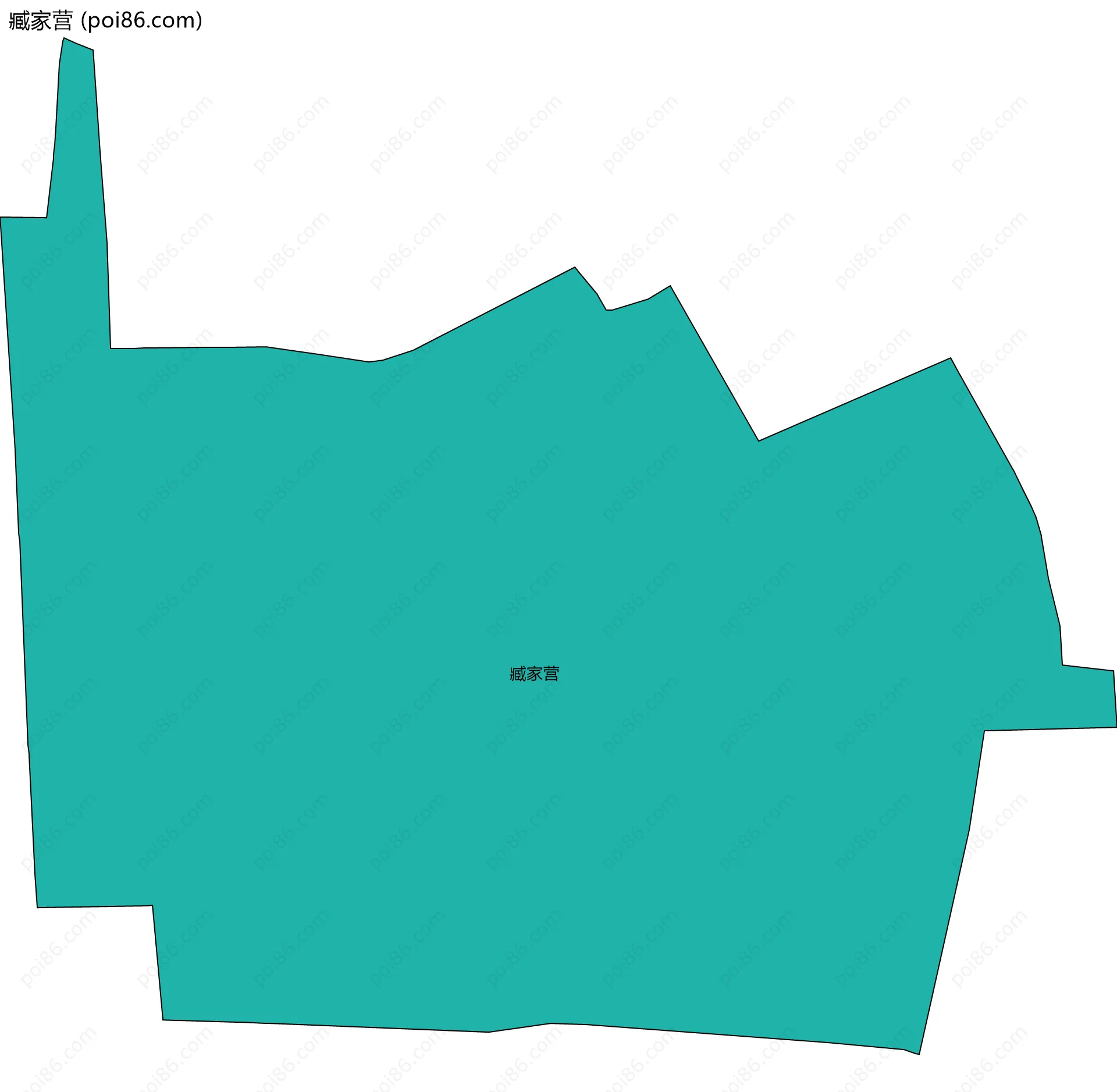 臧家营边界地图