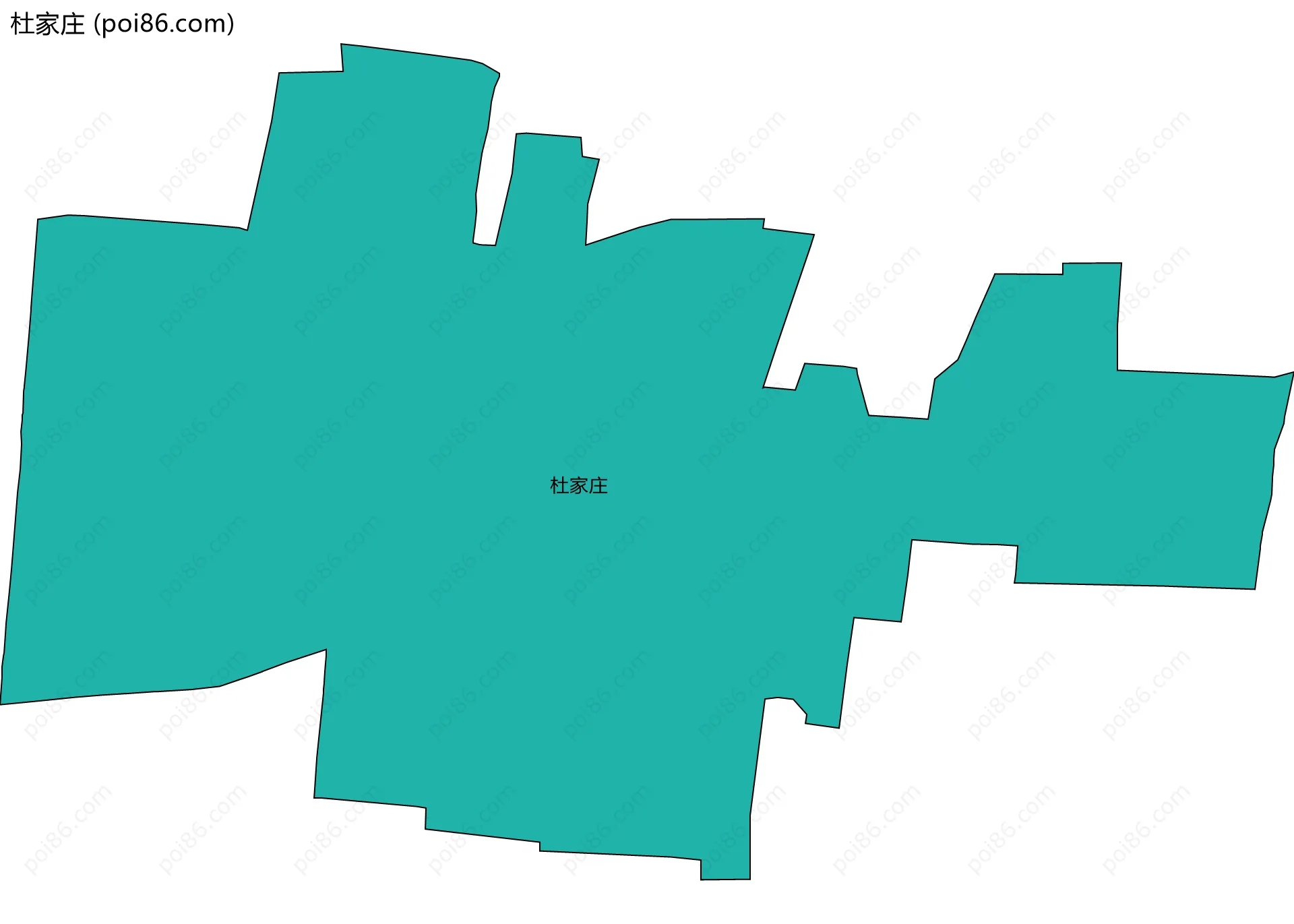 杜家庄边界地图