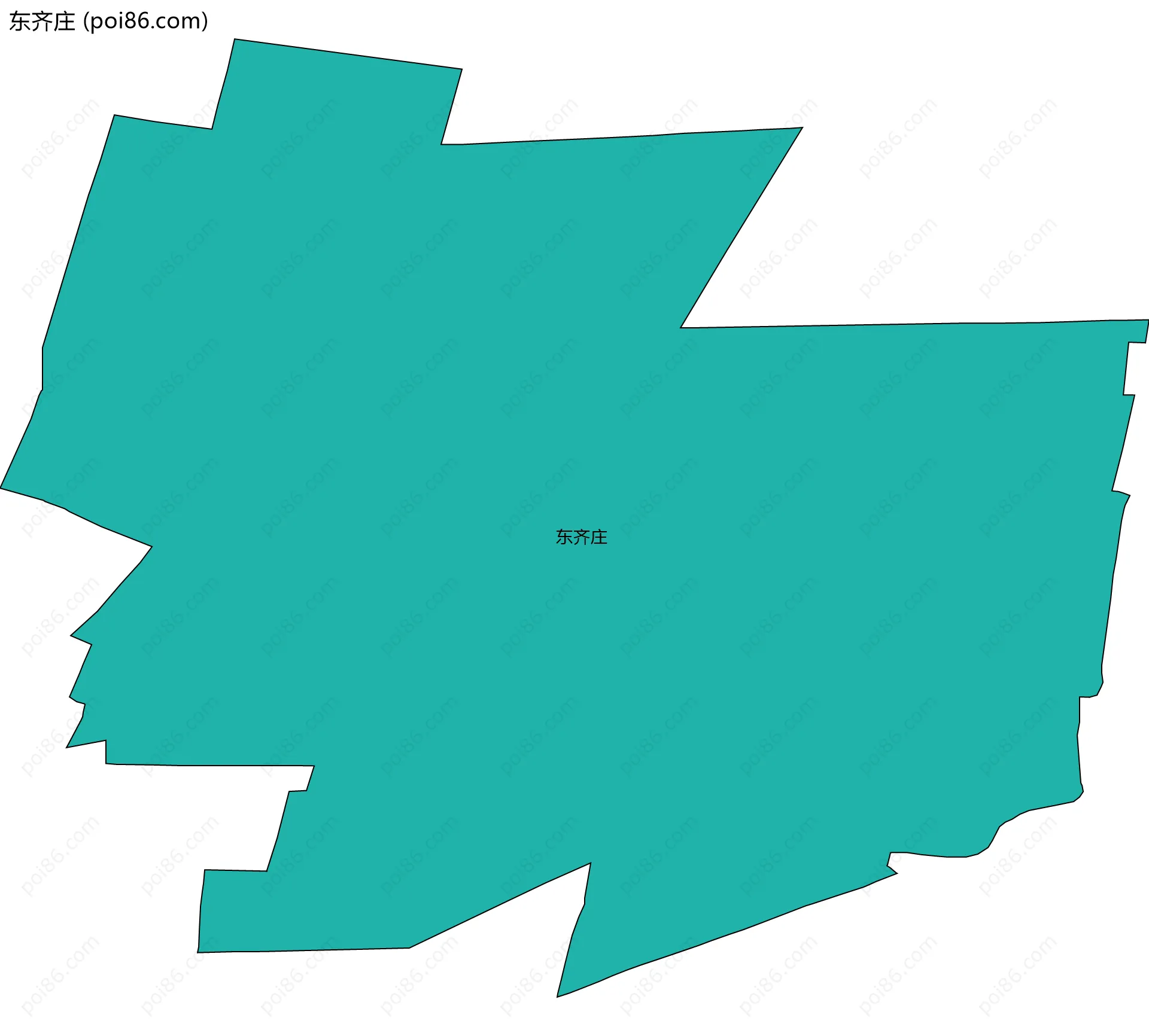 东齐庄边界地图