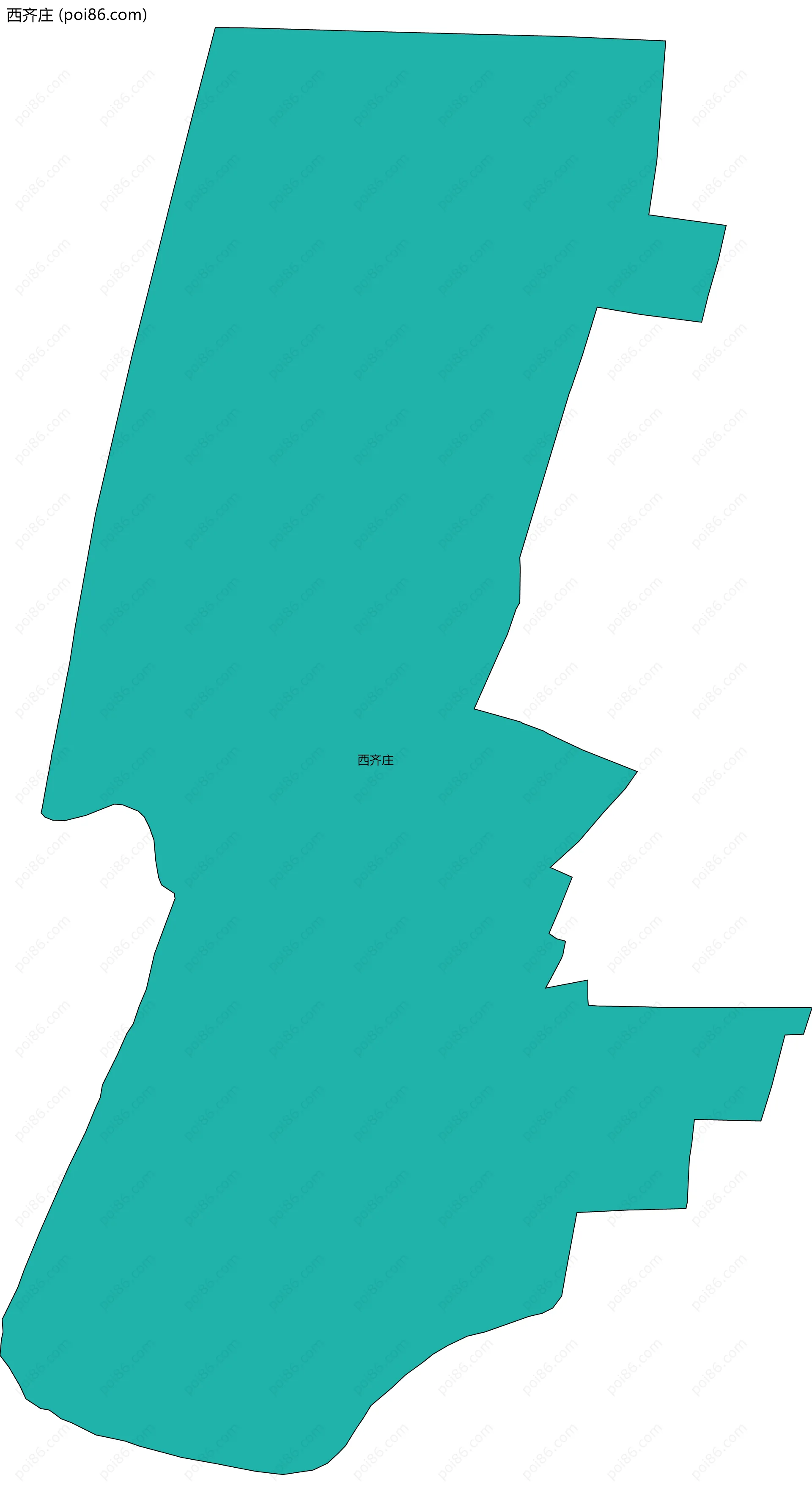 西齐庄边界地图