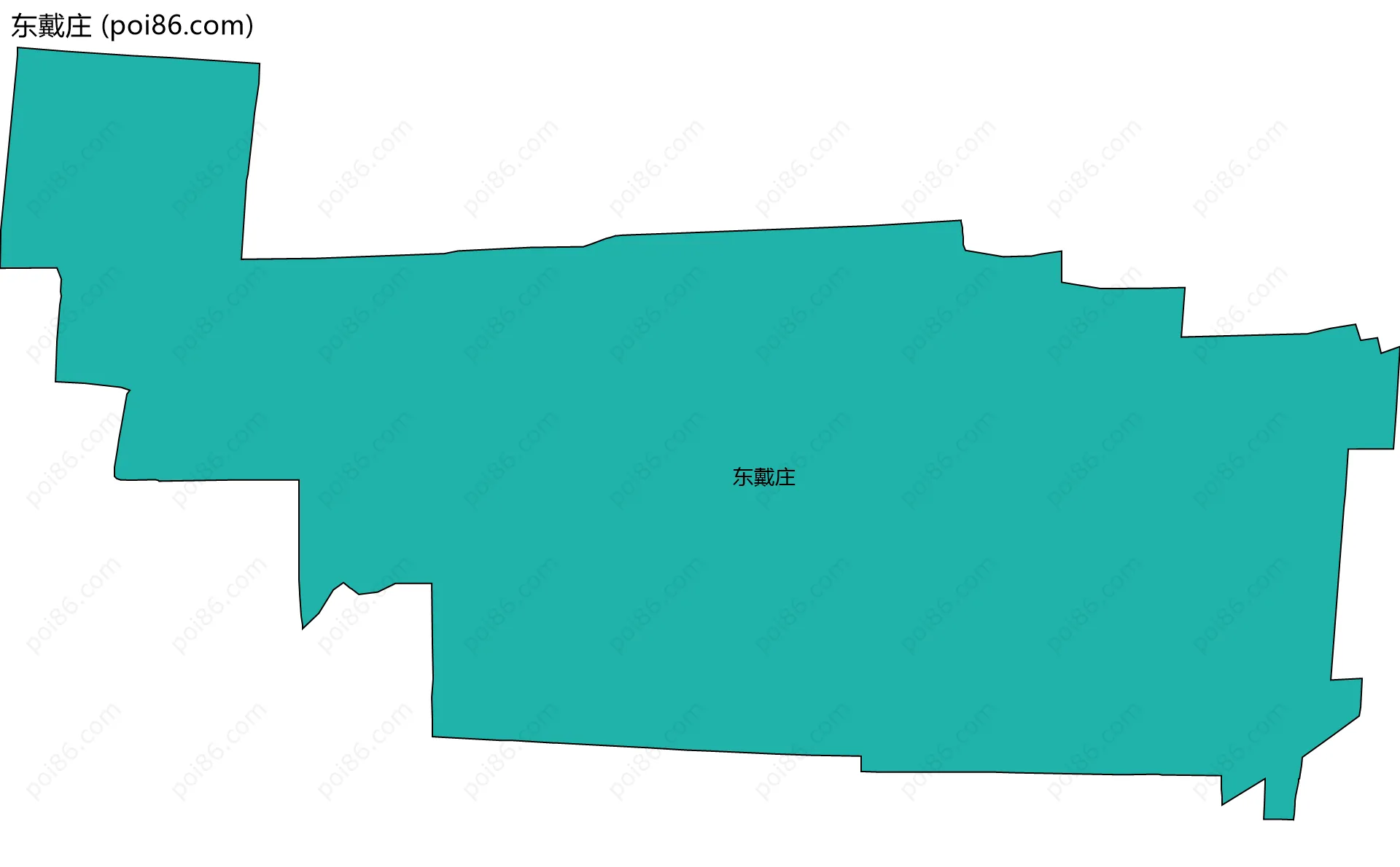 东戴庄边界地图