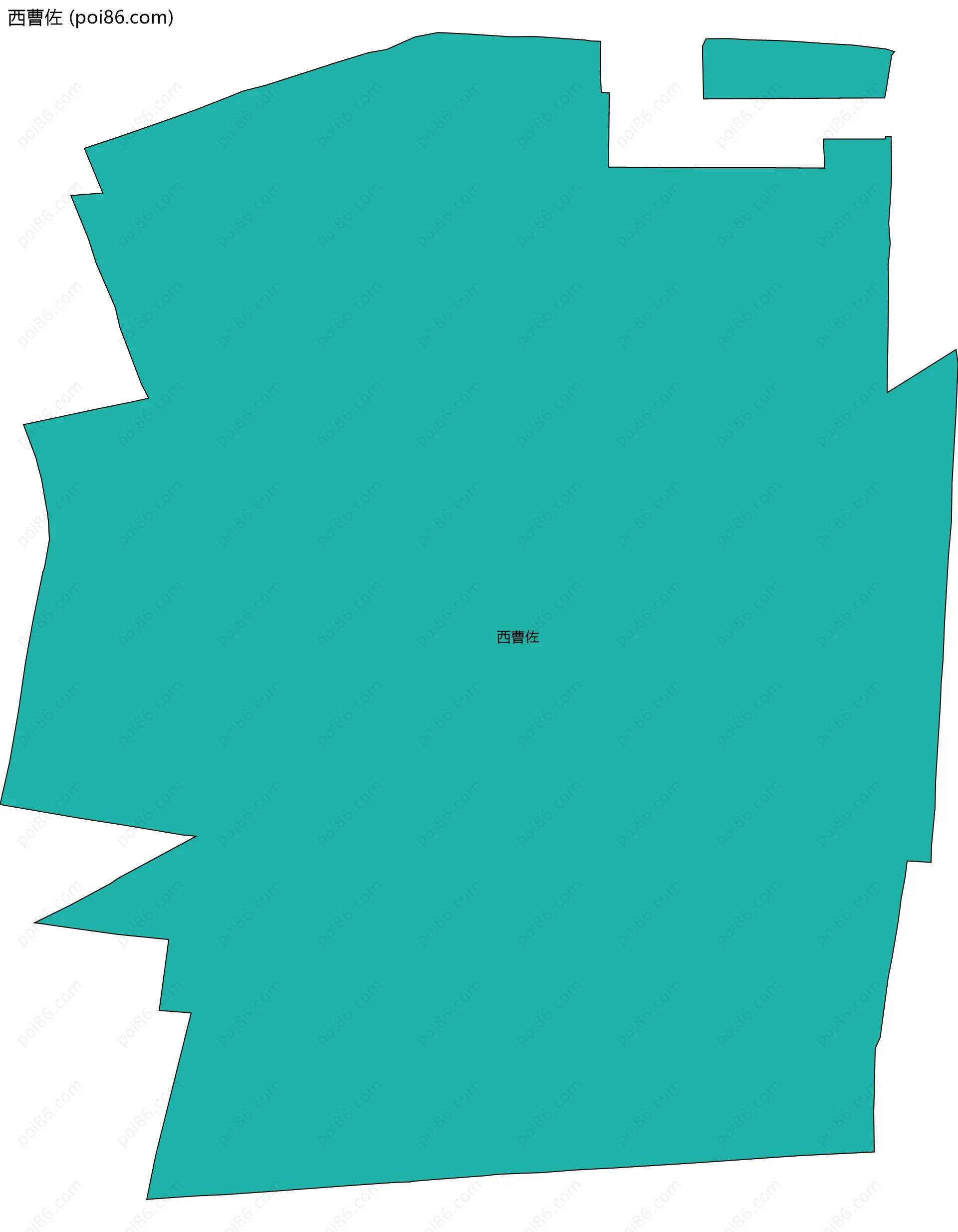 西曹佐边界地图