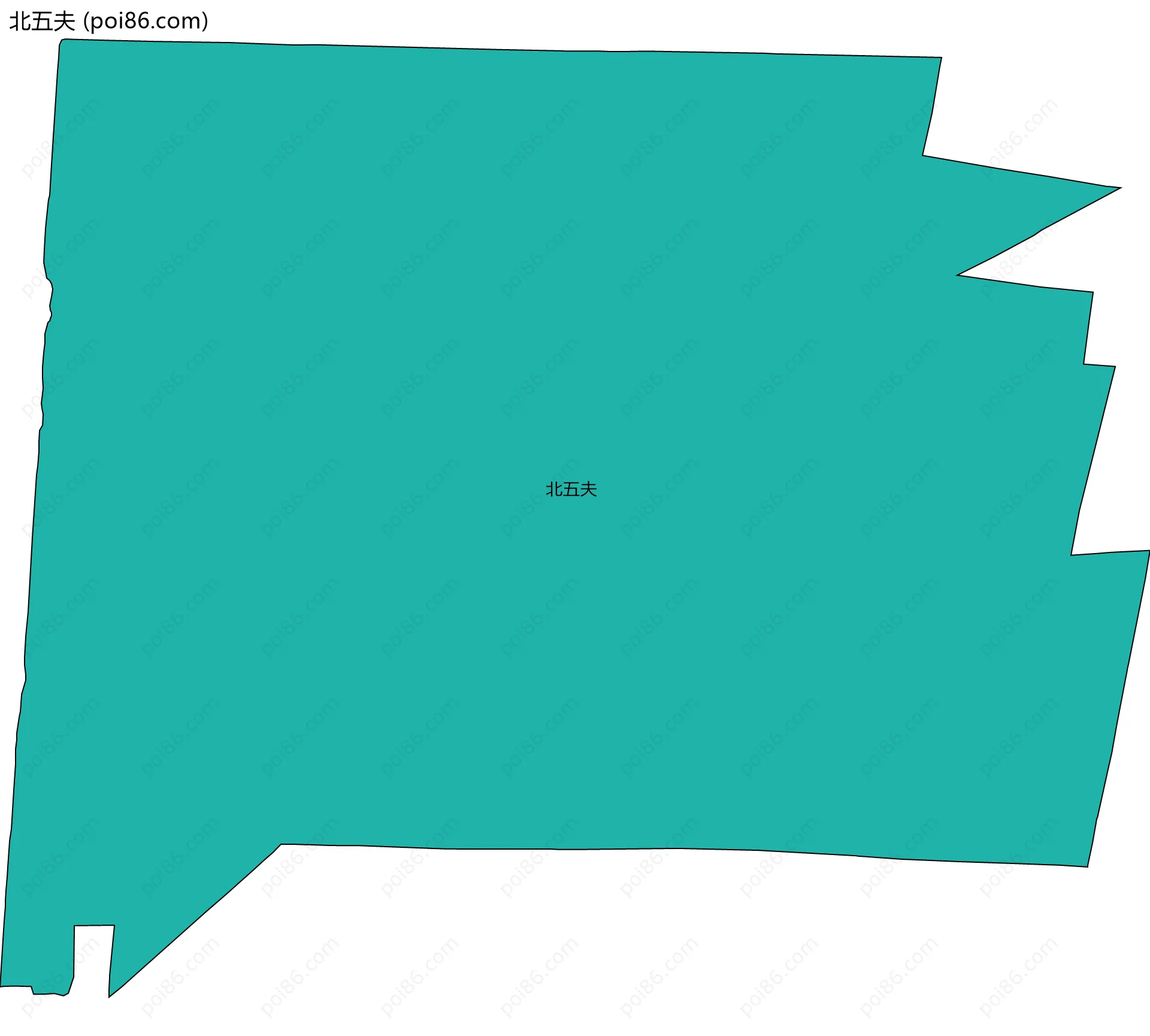北五夫边界地图