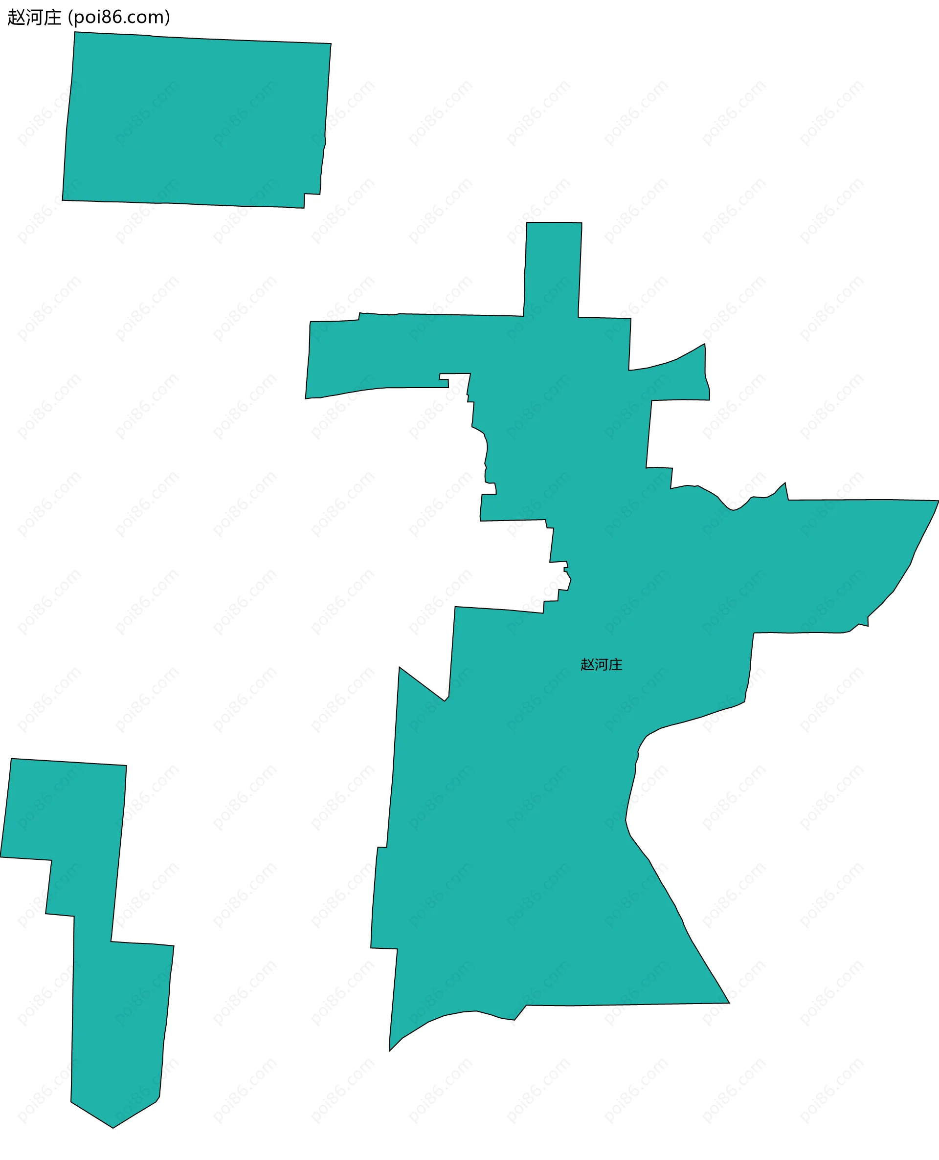 赵河庄边界地图