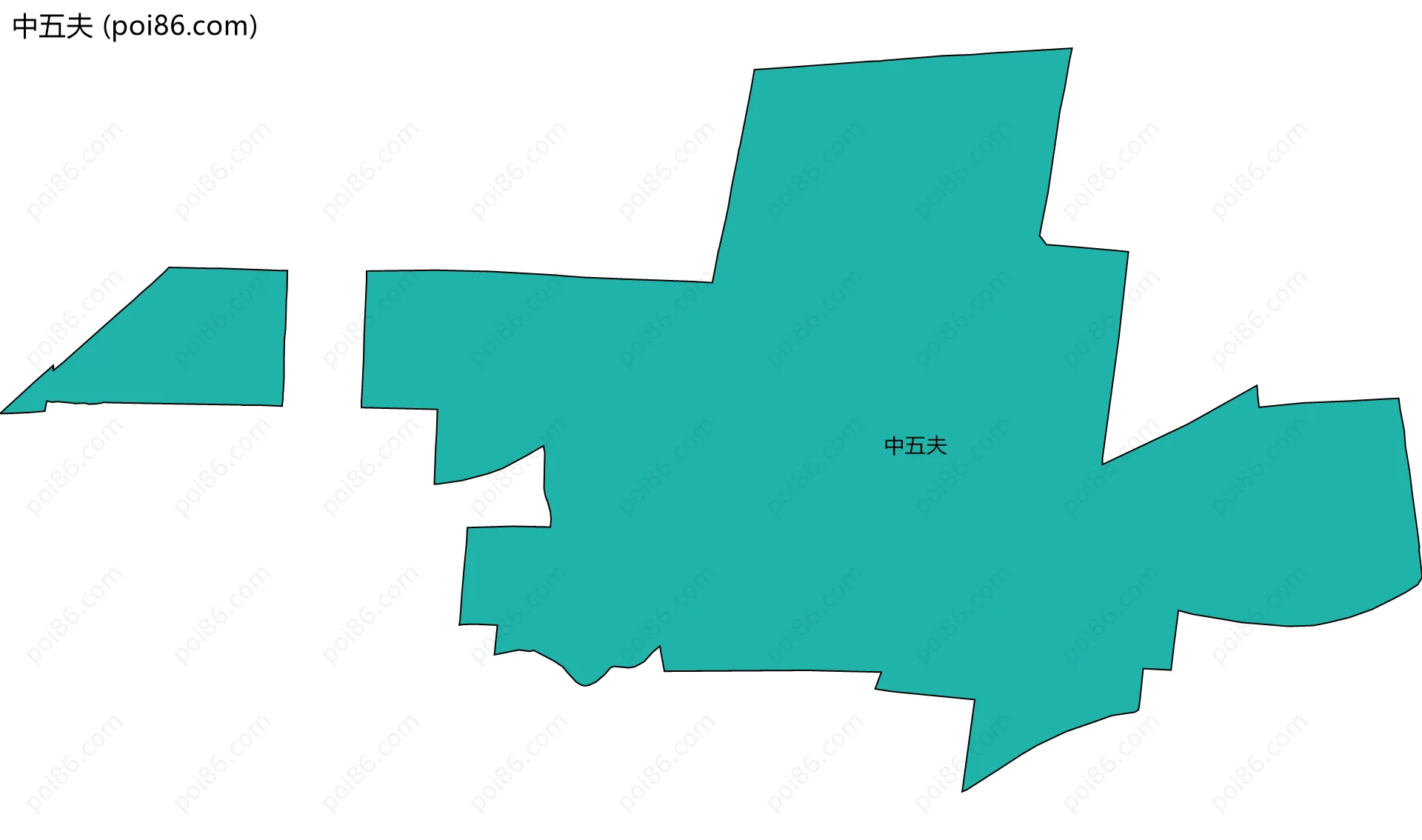 中五夫边界地图