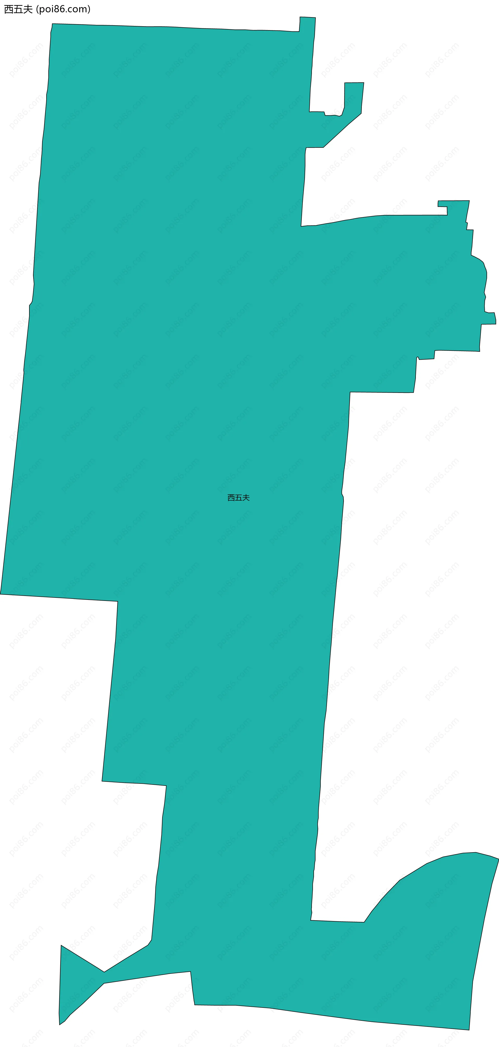 西五夫边界地图