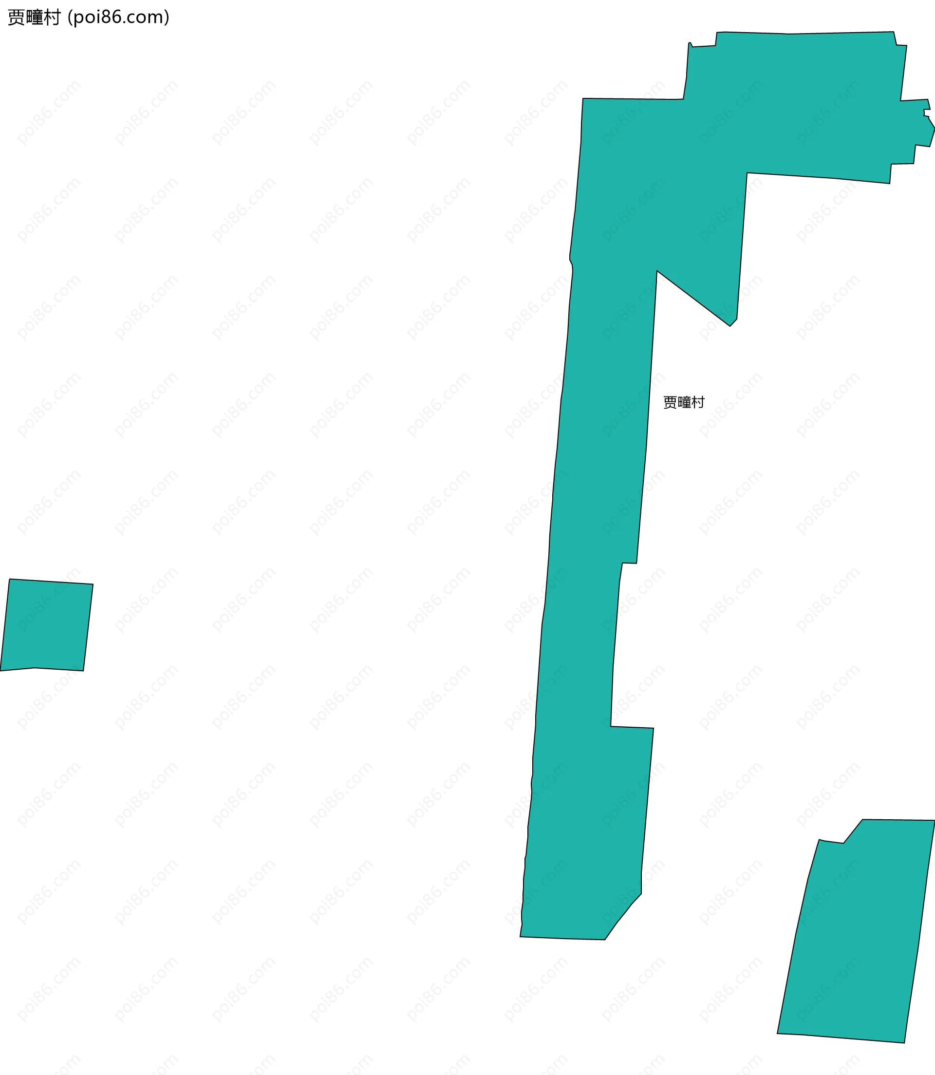 贾疃村边界地图