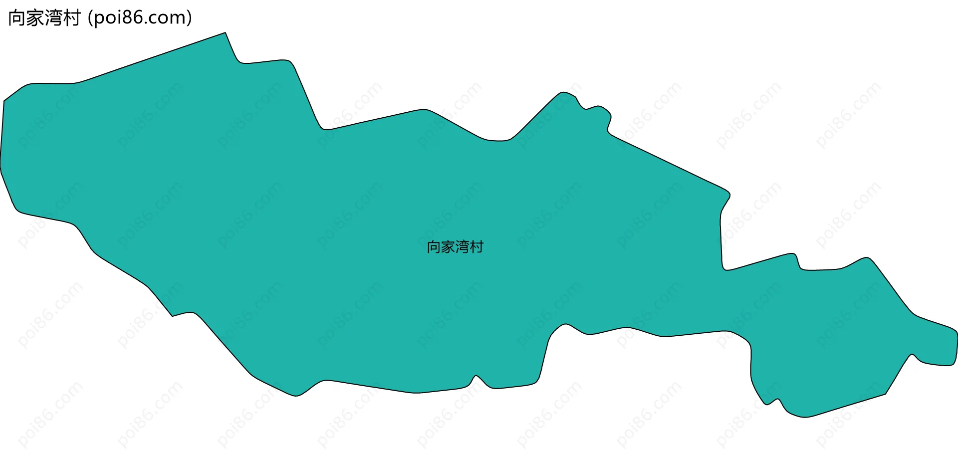 向家湾村边界地图