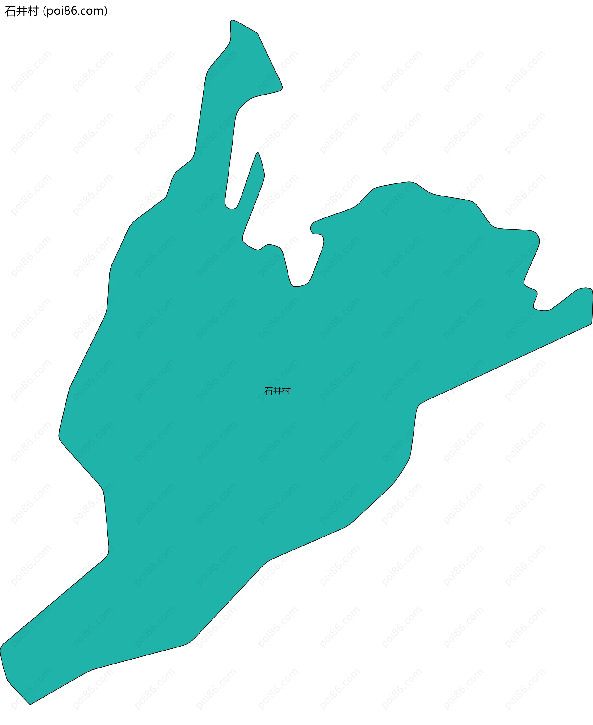 石井村边界地图