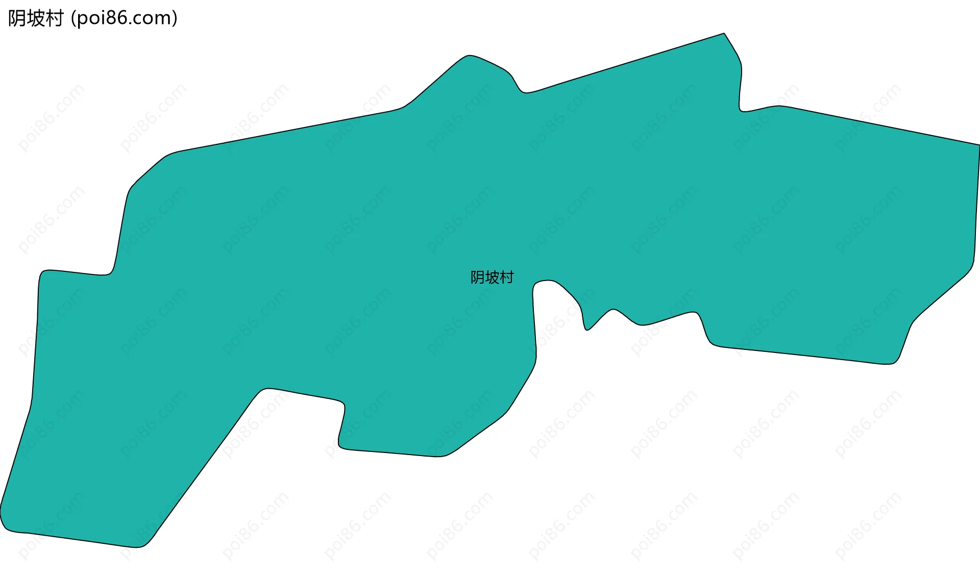 阴坡村边界地图