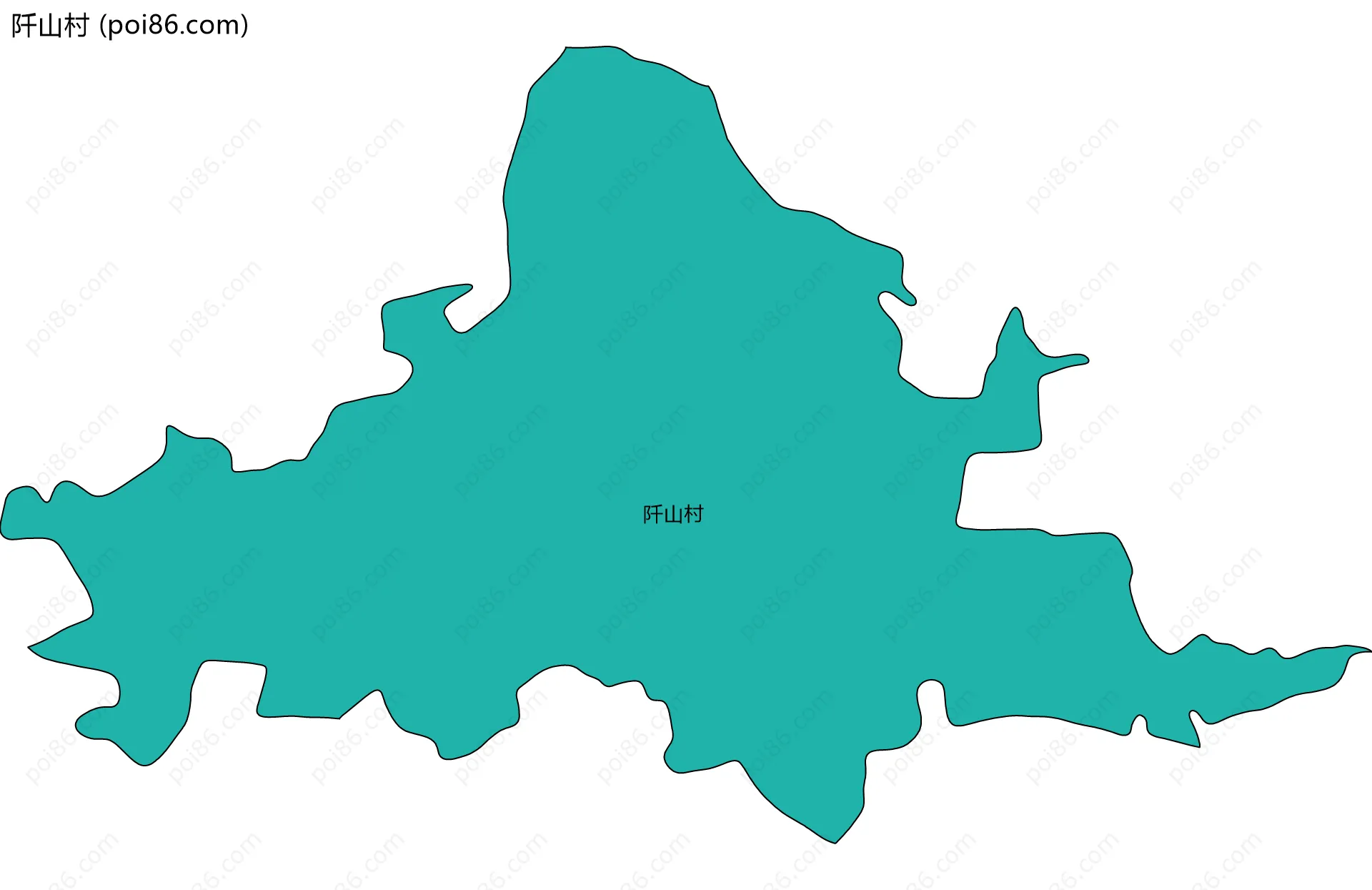 阡山村边界地图