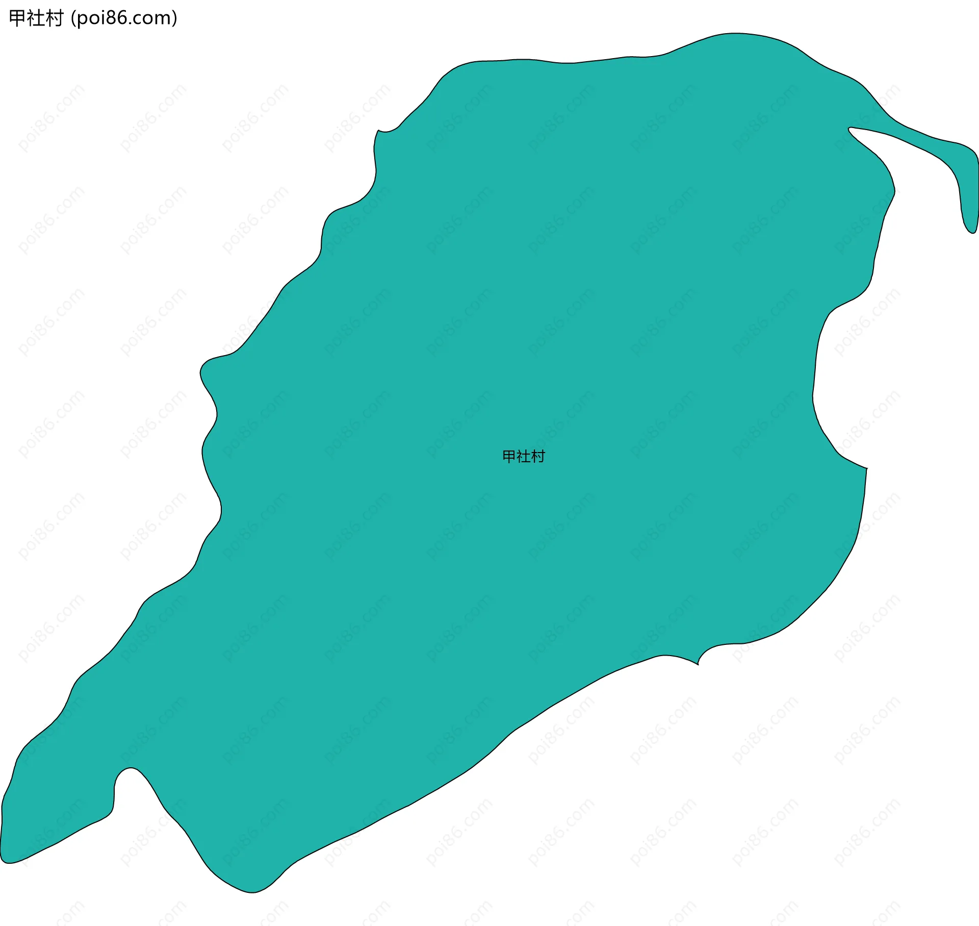 甲社村边界地图