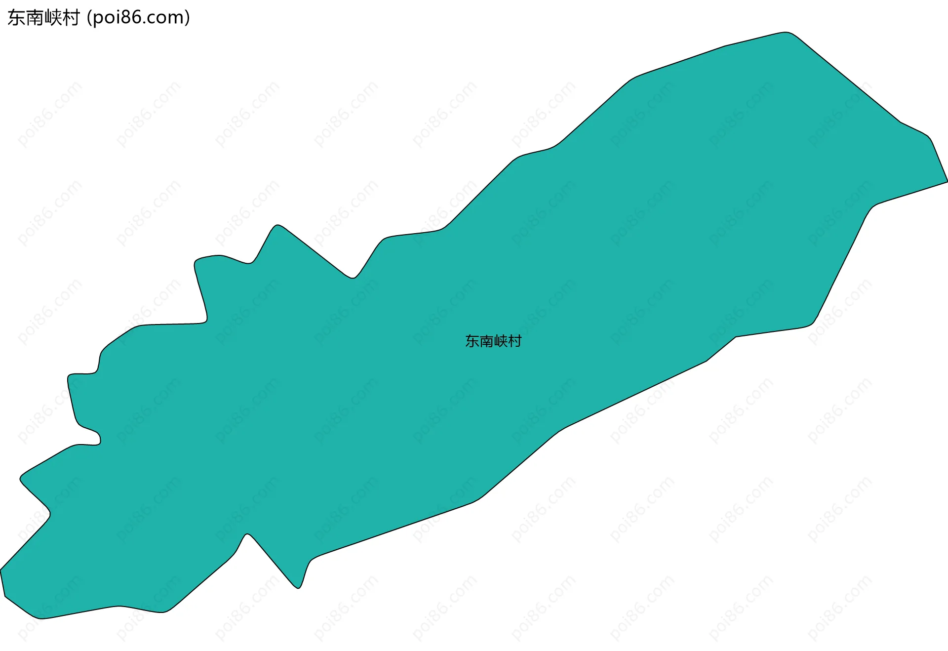 东南峡村边界地图