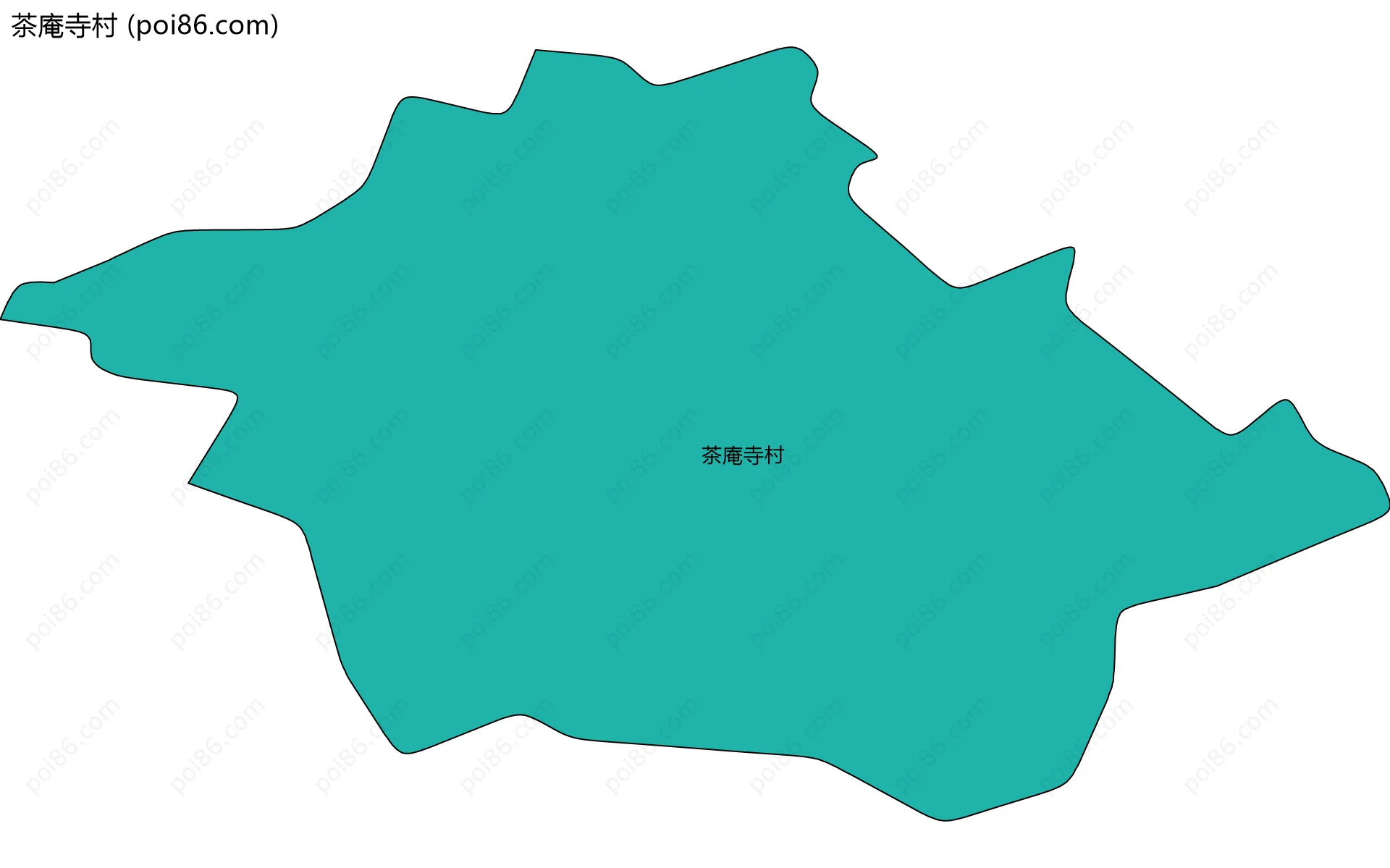 茶庵寺村边界地图