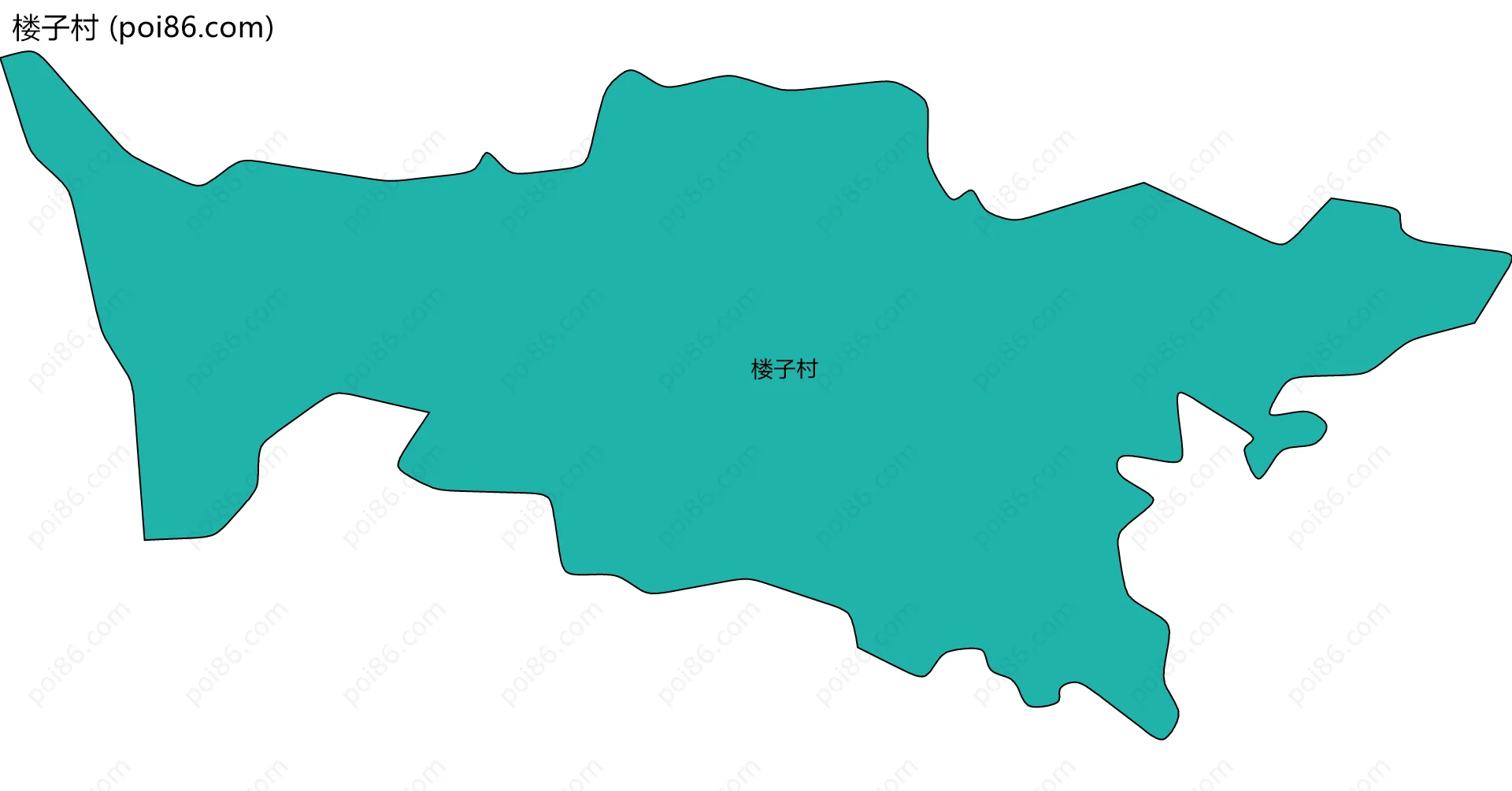 楼子村边界地图