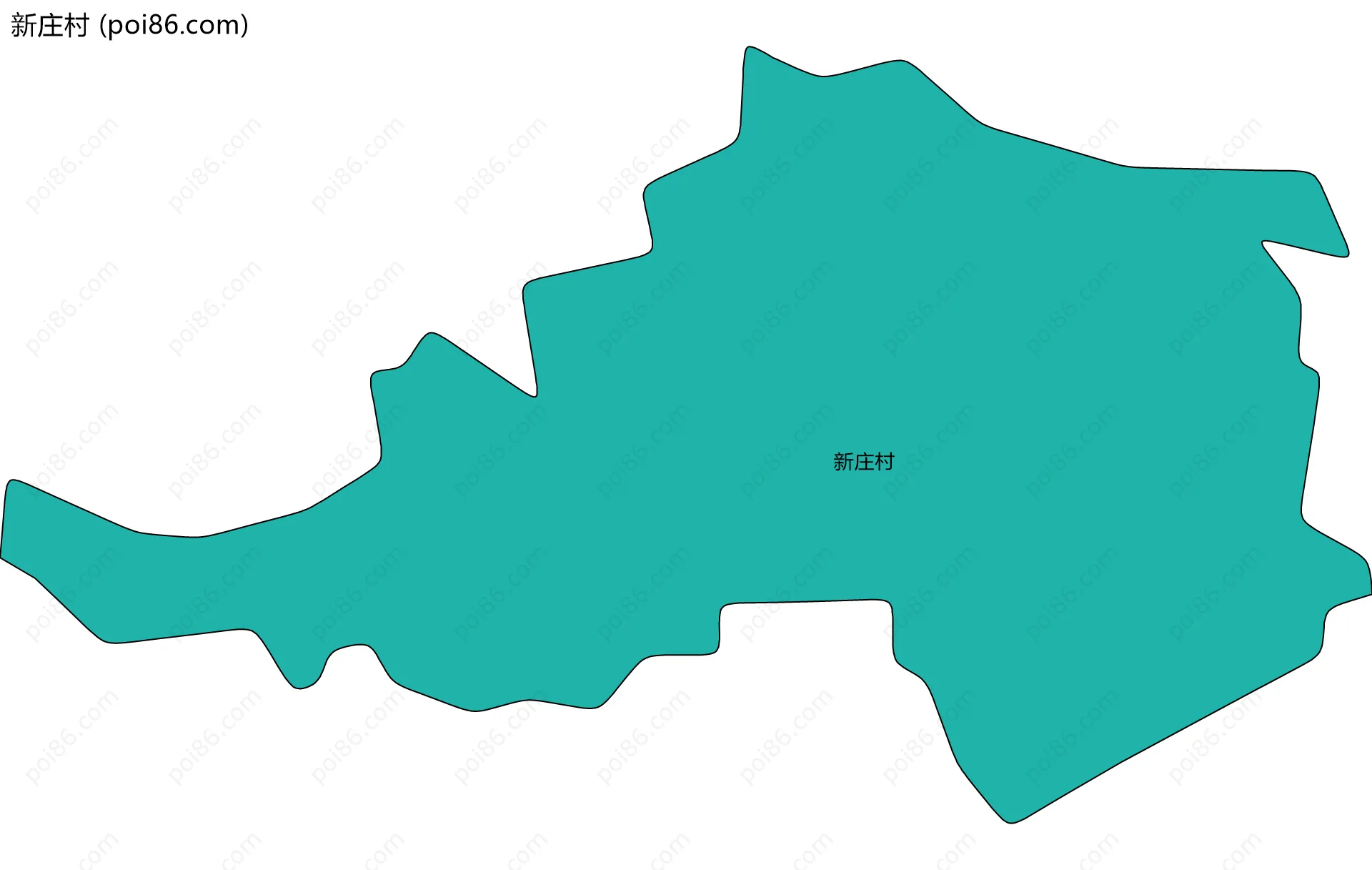 新庄村边界地图