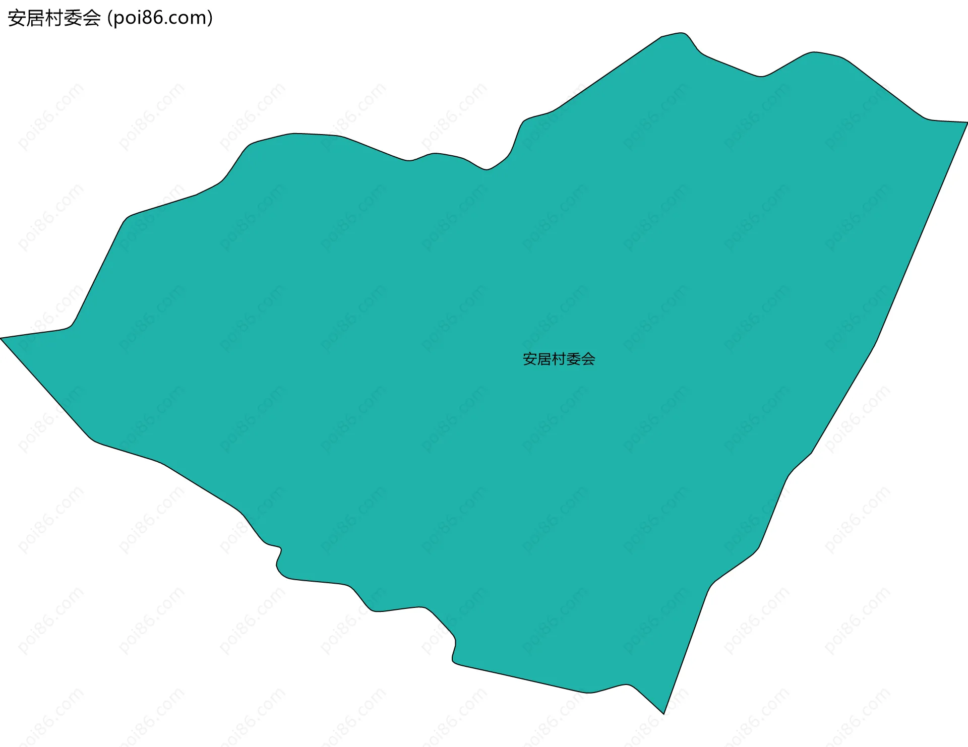 安居村委会边界地图