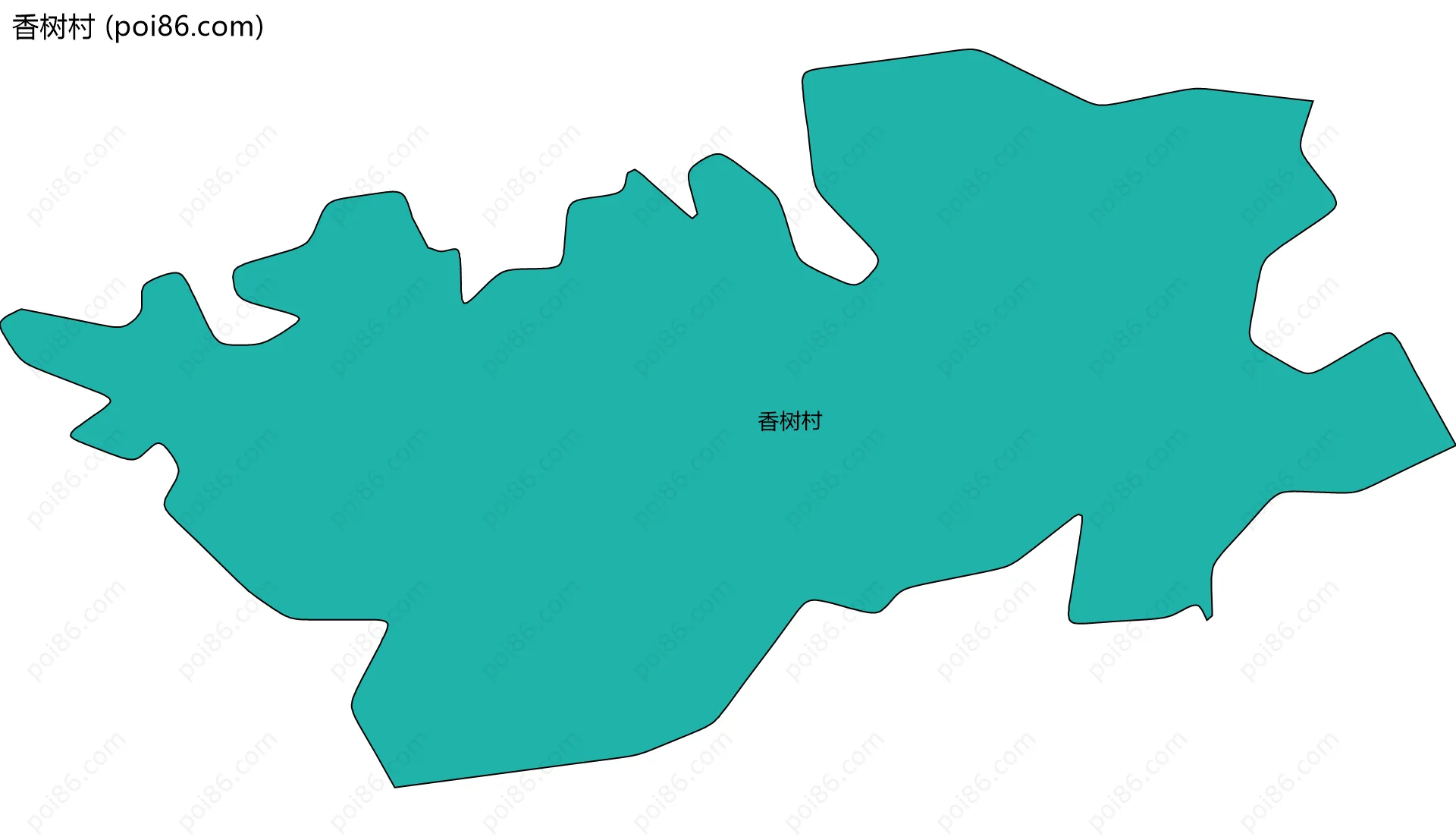 香树村边界地图