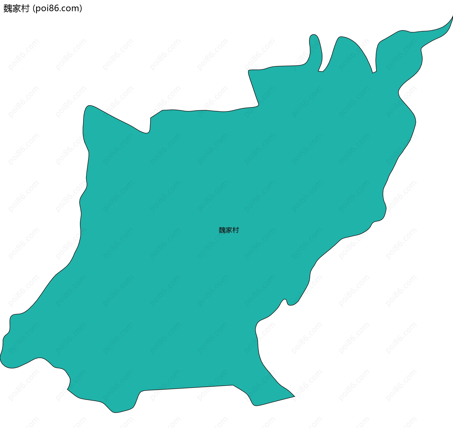 魏家村边界地图