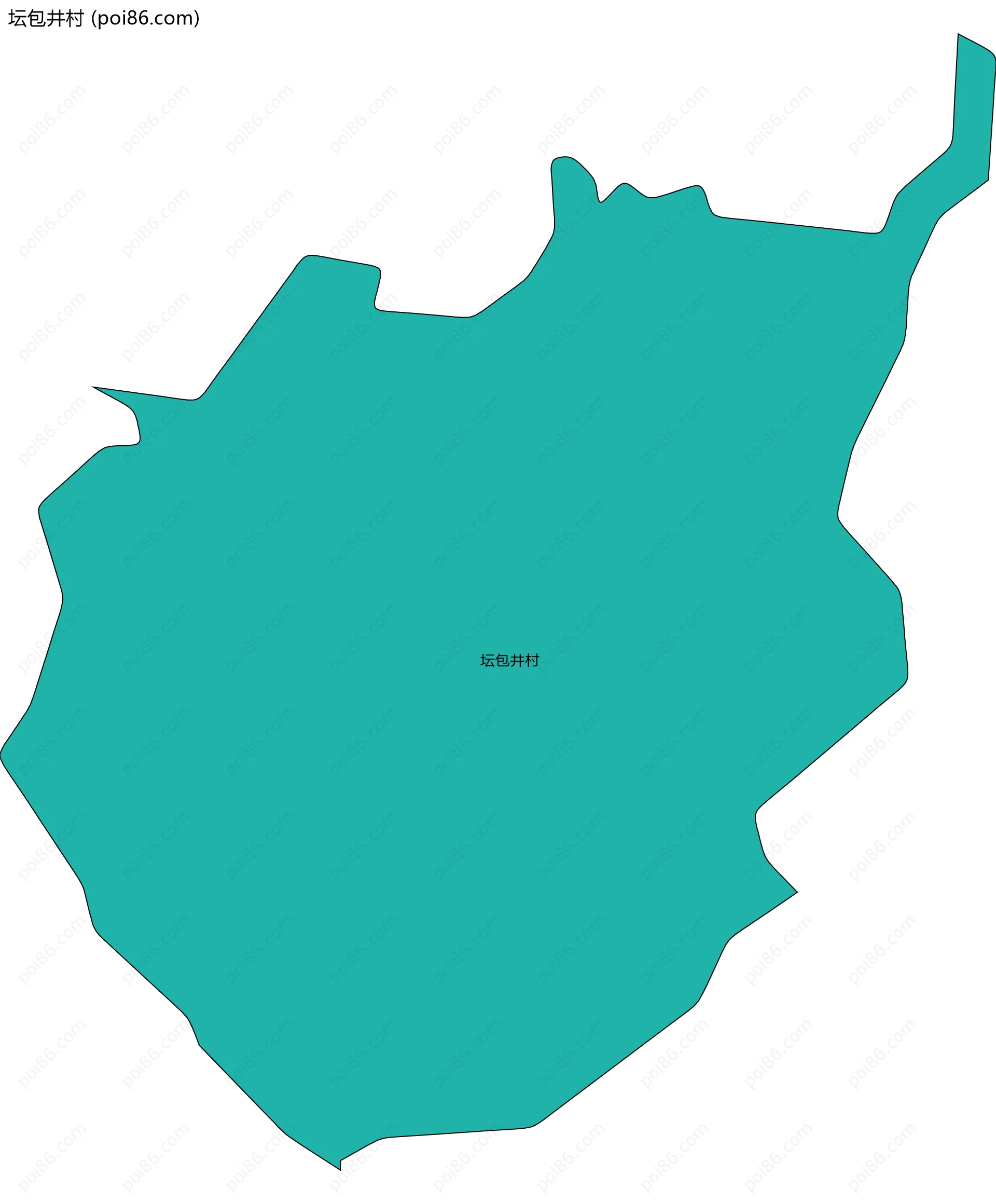 坛包井村边界地图