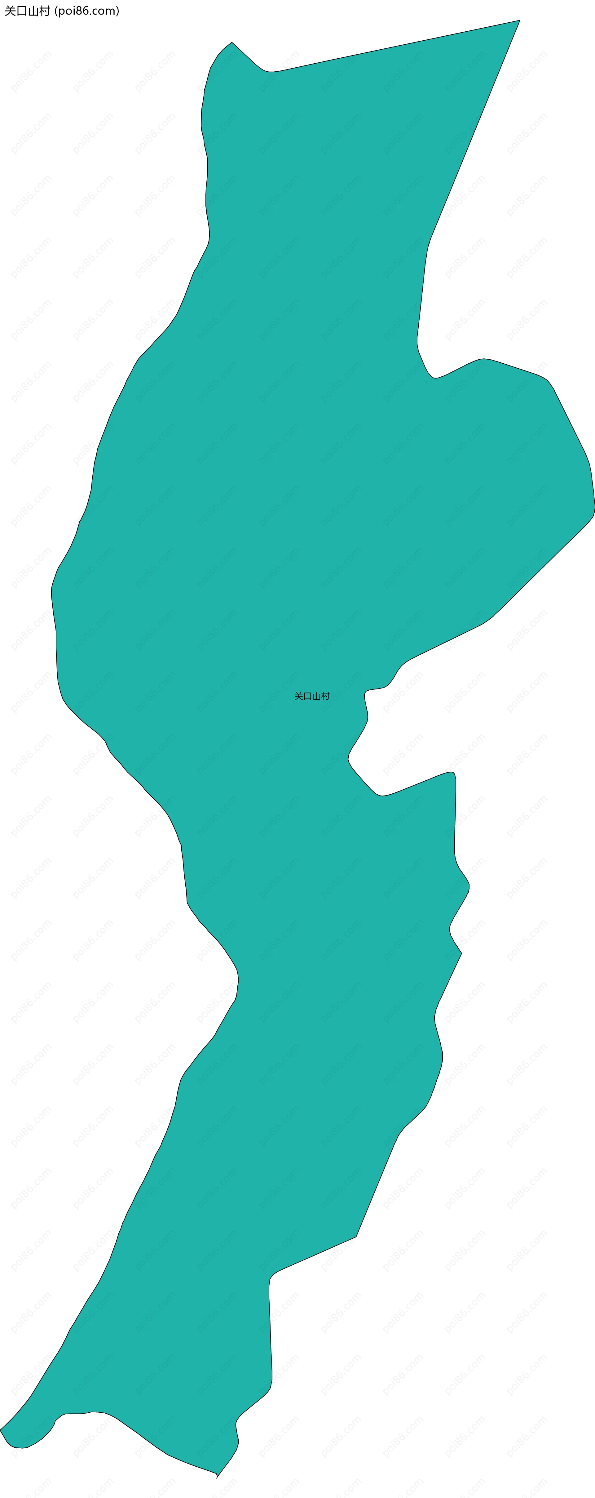 关口山村边界地图