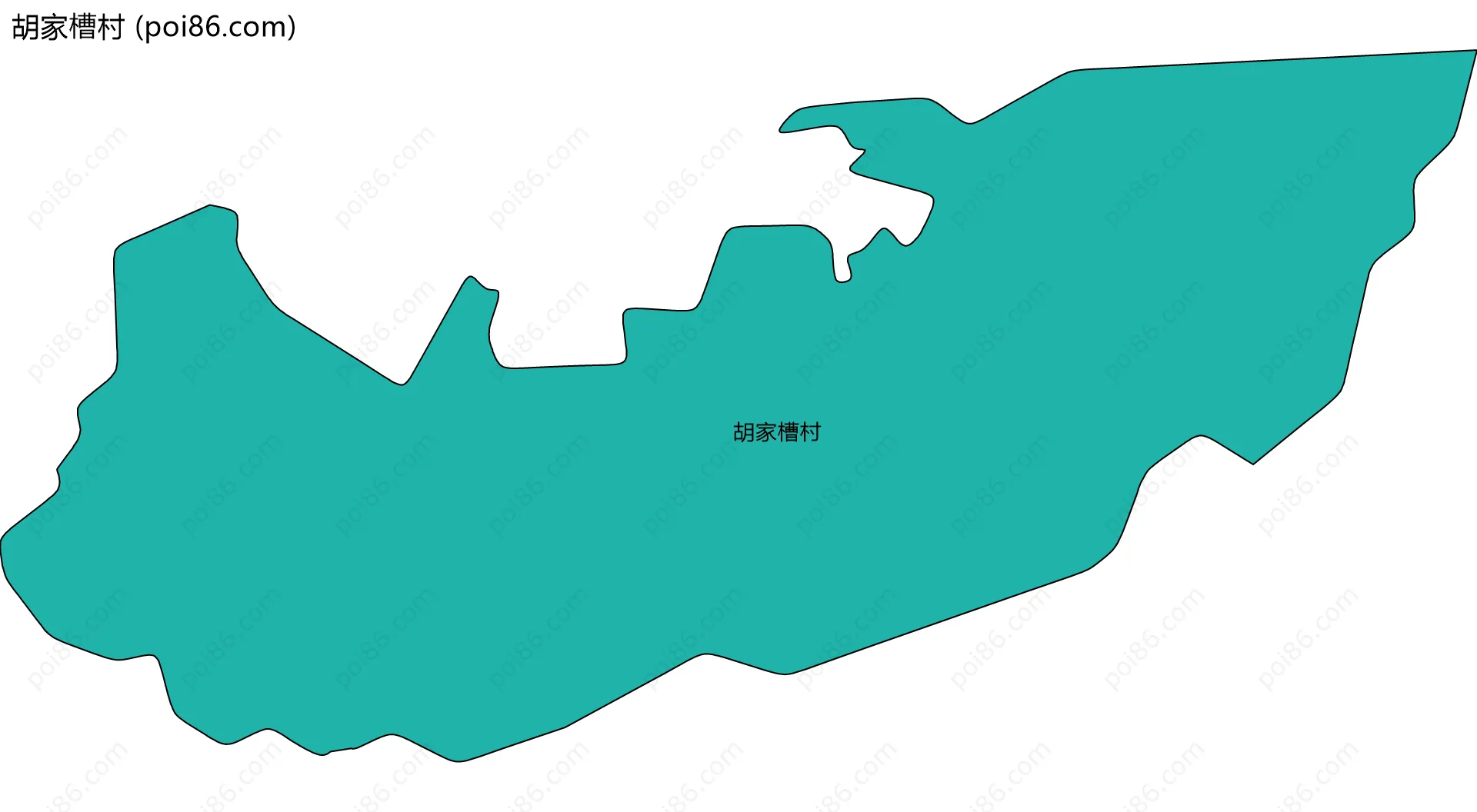 胡家槽村边界地图